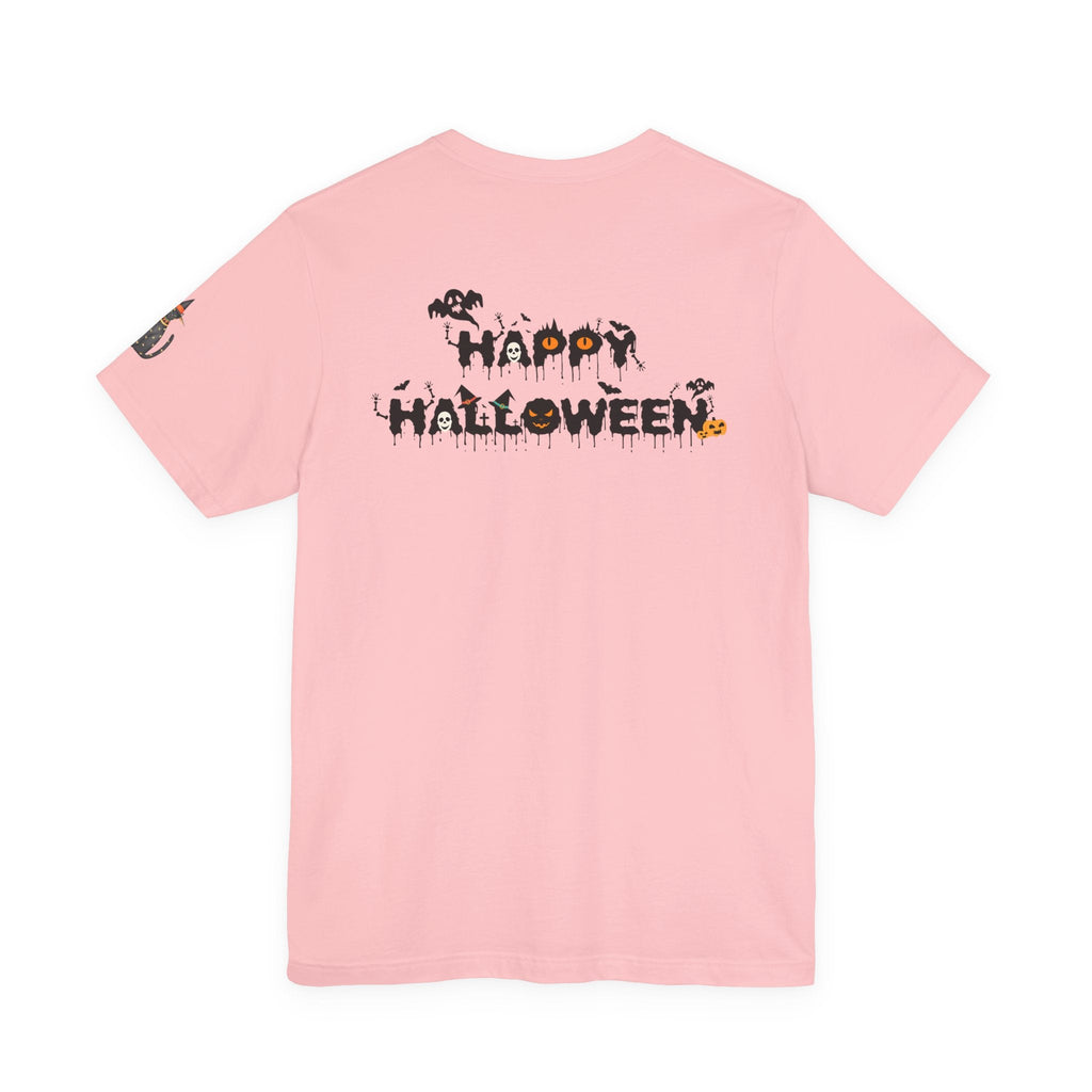 Halloween Cat Tee, Spooky Cat Shirt, Unisex Halloween T-Shirt, Pumpkin Cat Apparel, Halloween Costume Tee - Etna Gift