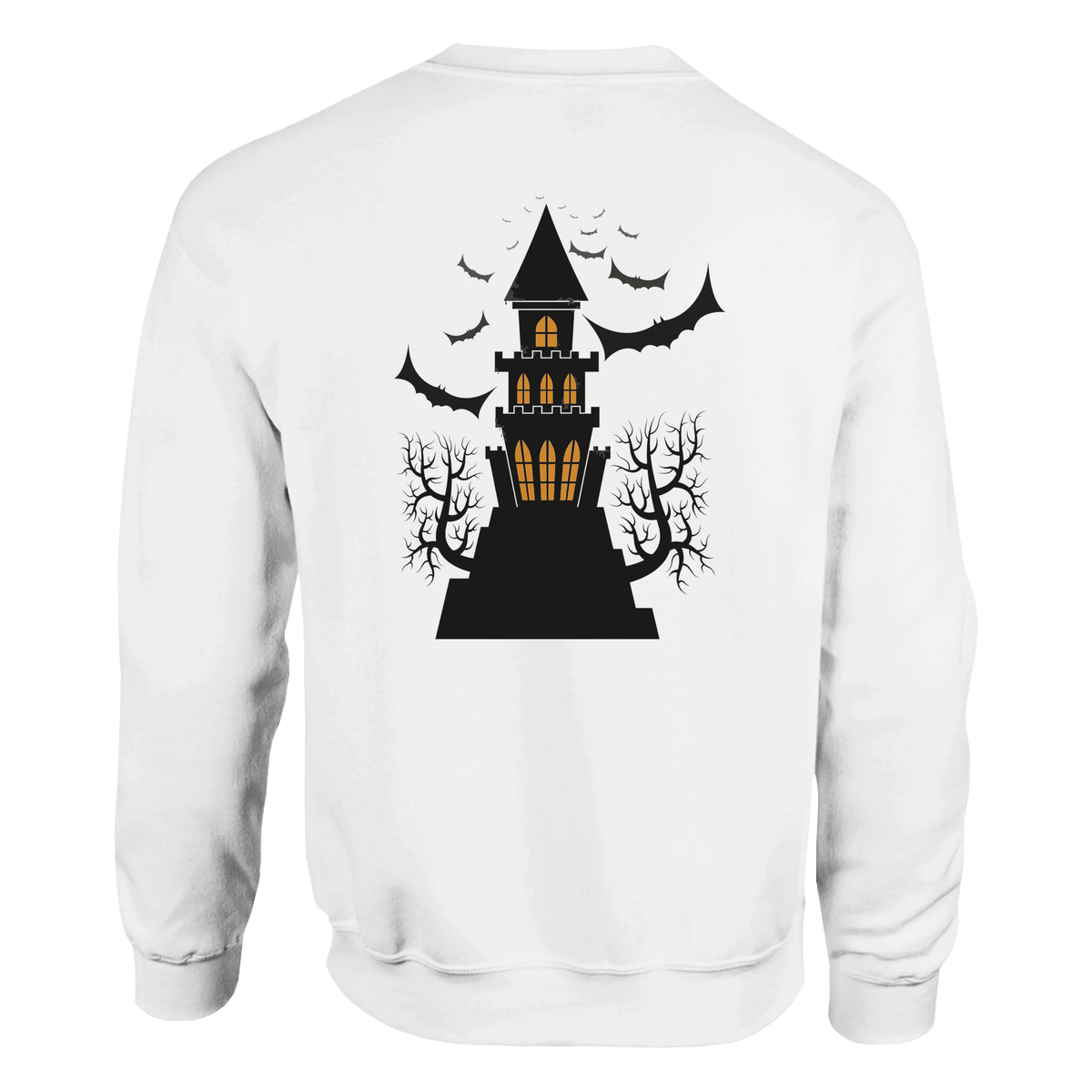 Halloween Pumpkin Crewneck Sweatshirt – Comfortable Unisex Holiday Graphic Pullover - Etna Gift