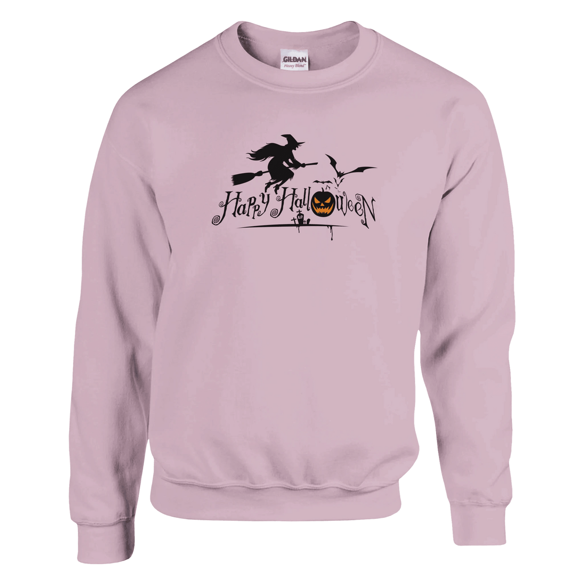Halloween Pumpkin Crewneck Sweatshirt – Comfortable Unisex Holiday Graphic Pullover - Etna Gift