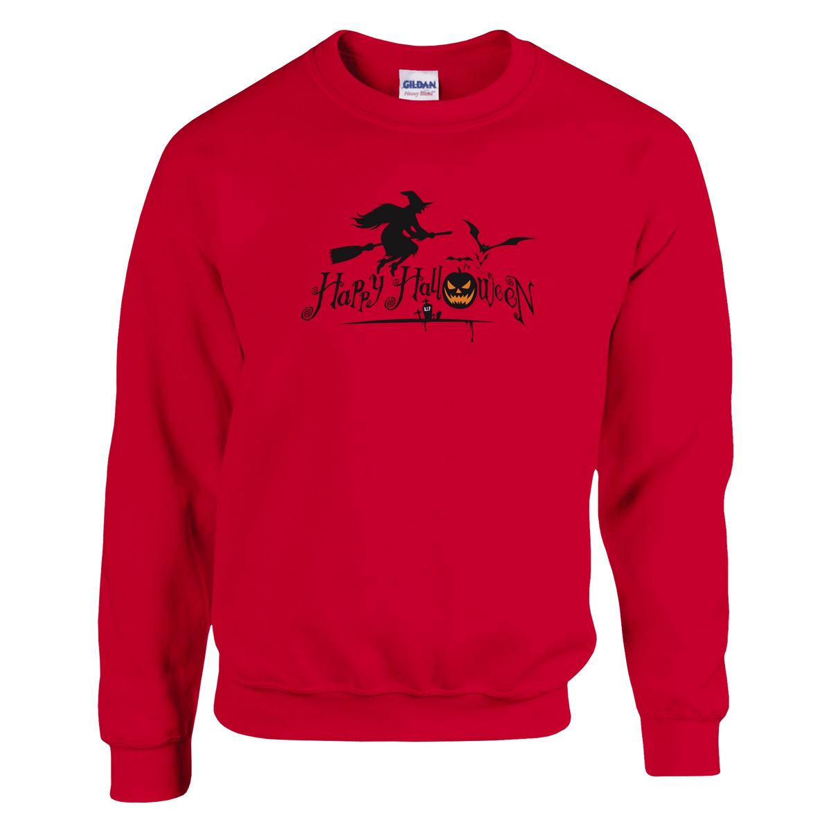 Halloween Pumpkin Crewneck Sweatshirt – Comfortable Unisex Holiday Graphic Pullover - Etna Gift