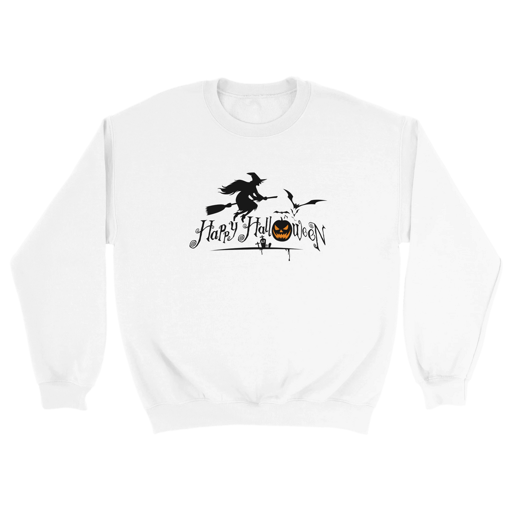 Halloween Pumpkin Crewneck Sweatshirt – Comfortable Unisex Holiday Graphic Pullover - Etna Gift