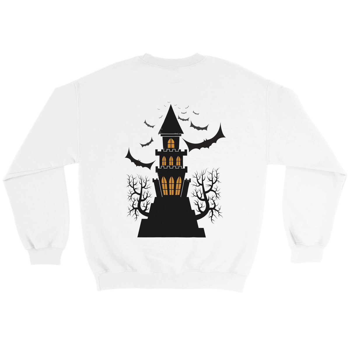 Halloween Pumpkin Crewneck Sweatshirt – Comfortable Unisex Holiday Graphic Pullover - Etna Gift