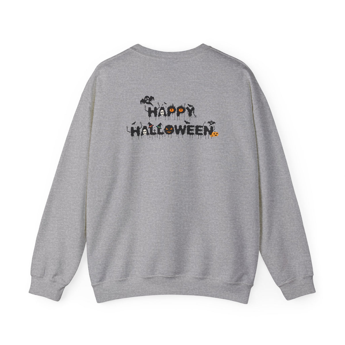 Halloween Pumpkin Crewneck Sweatshirt — "Happy Halloween" Graphic - Etna Gift