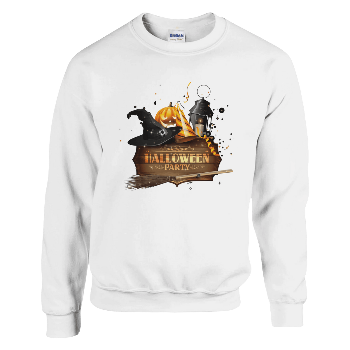 Halloween Pumpkin Crewneck Sweatshirt - Premium Heavy Blend Graphic Sweater - Etna Gift
