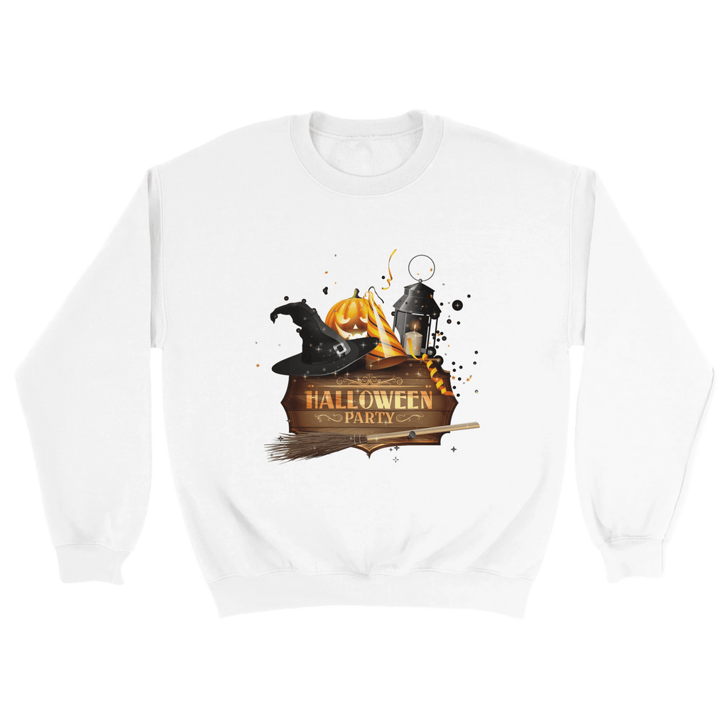Halloween Pumpkin Crewneck Sweatshirt - Premium Heavy Blend Graphic Sweater - Etna Gift