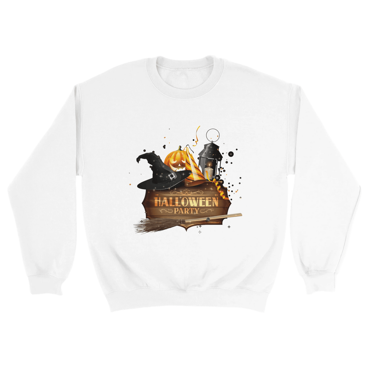 Halloween Pumpkin Crewneck Sweatshirt - Premium Heavy Blend Graphic Sweater - Etna Gift