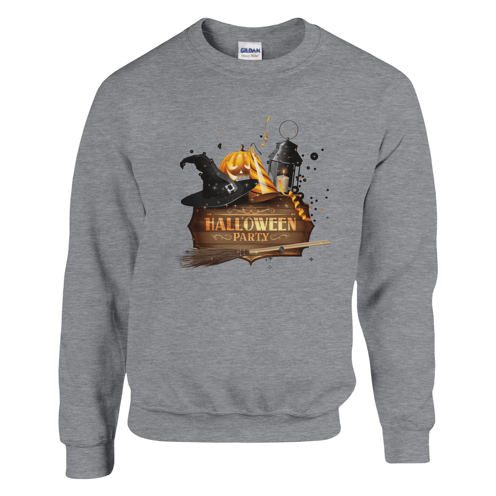 Halloween Pumpkin Crewneck Sweatshirt - Premium Heavy Blend Graphic Sweater - Etna Gift