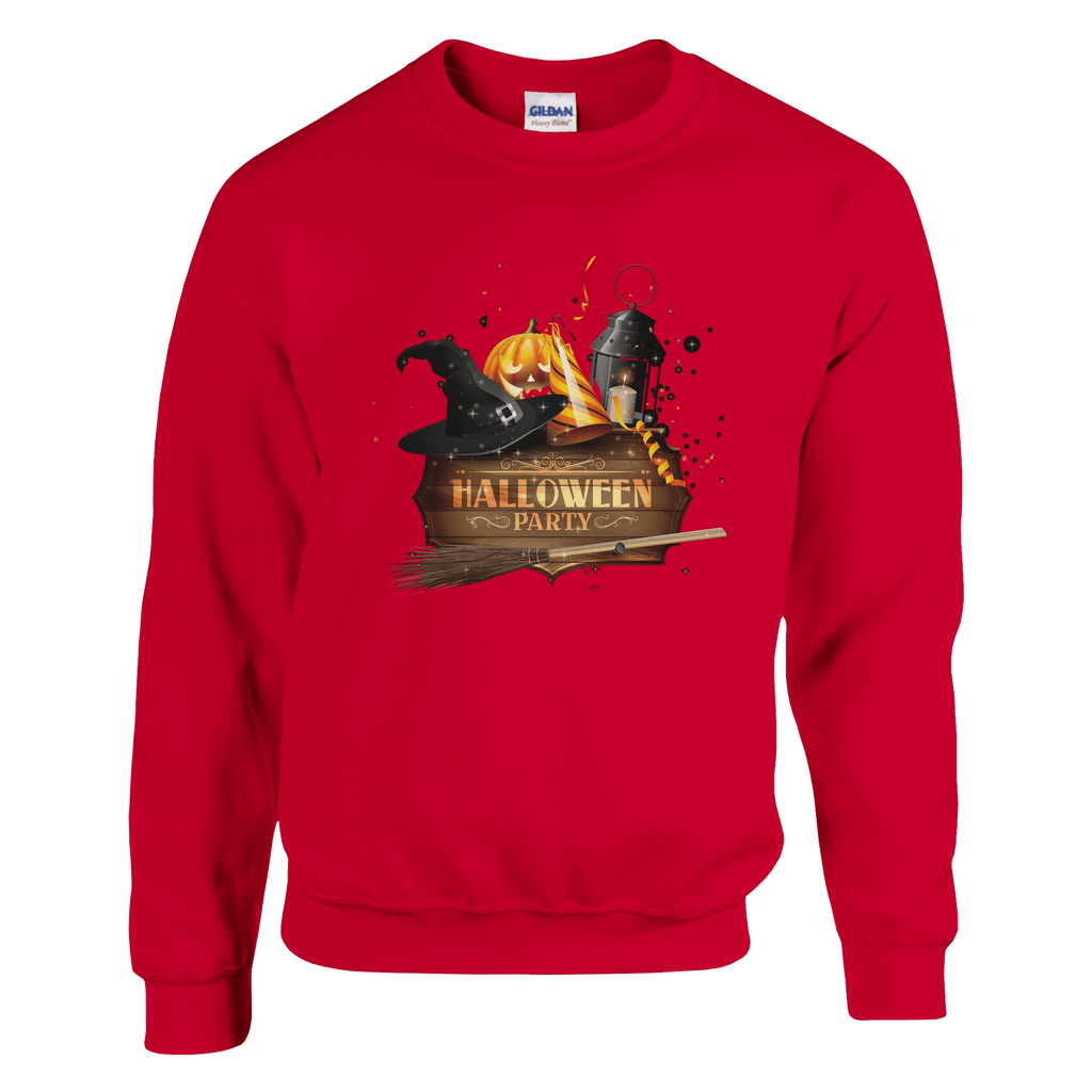 Halloween Pumpkin Crewneck Sweatshirt - Premium Heavy Blend Graphic Sweater - Etna Gift