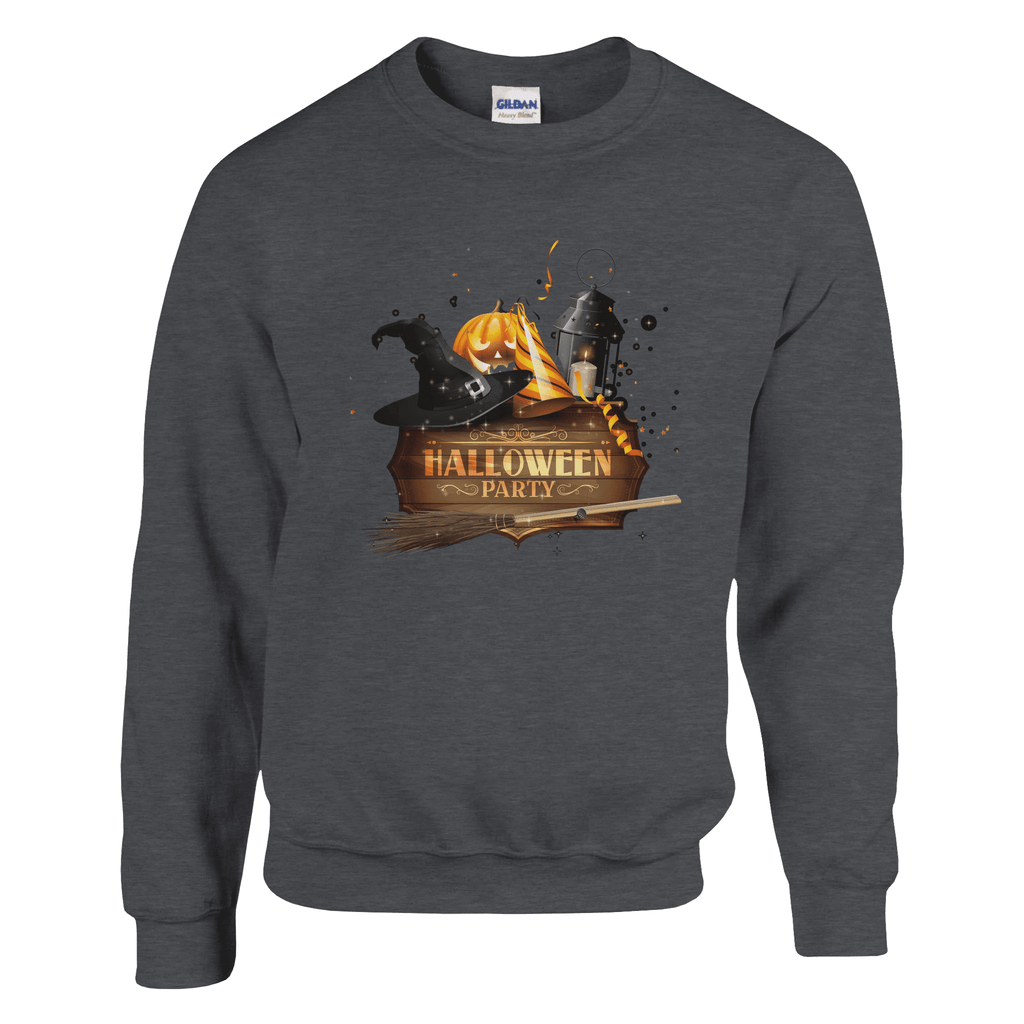 Halloween Pumpkin Crewneck Sweatshirt - Premium Heavy Blend Graphic Sweater - Etna Gift