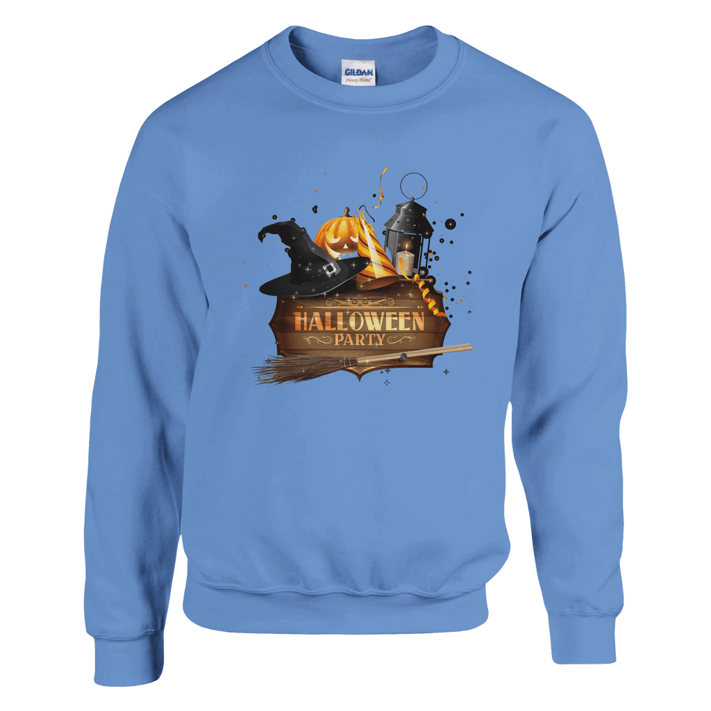 Halloween Pumpkin Crewneck Sweatshirt - Premium Heavy Blend Graphic Sweater - Etna Gift