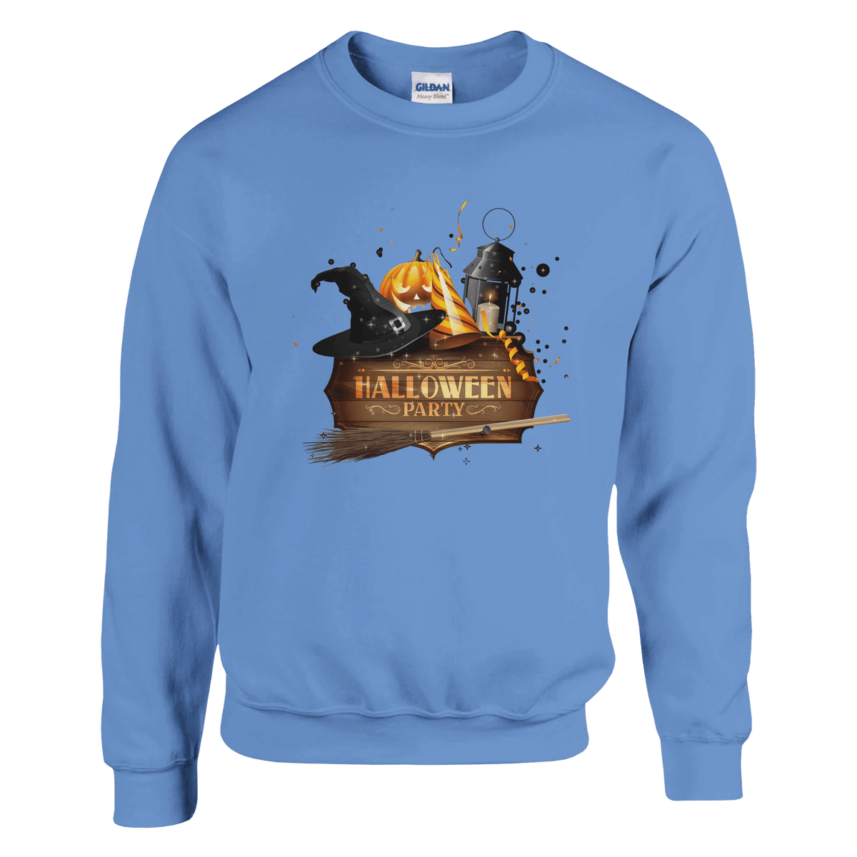 Halloween Pumpkin Crewneck Sweatshirt - Premium Heavy Blend Graphic Sweater - Etna Gift