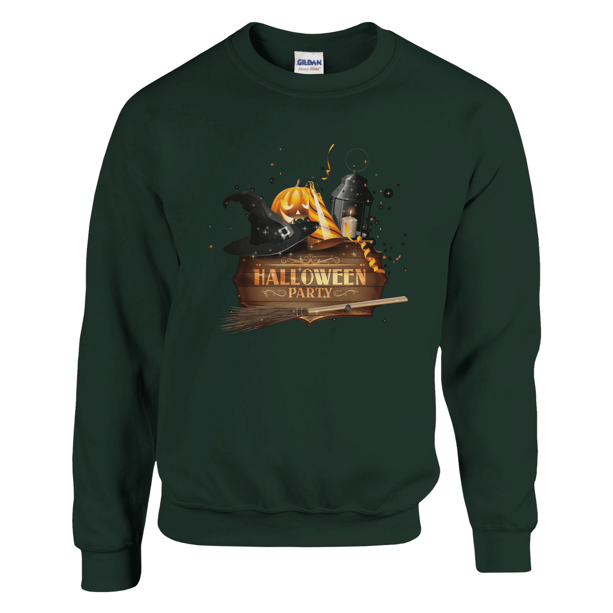 Halloween Pumpkin Crewneck Sweatshirt - Premium Heavy Blend Graphic Sweater - Etna Gift