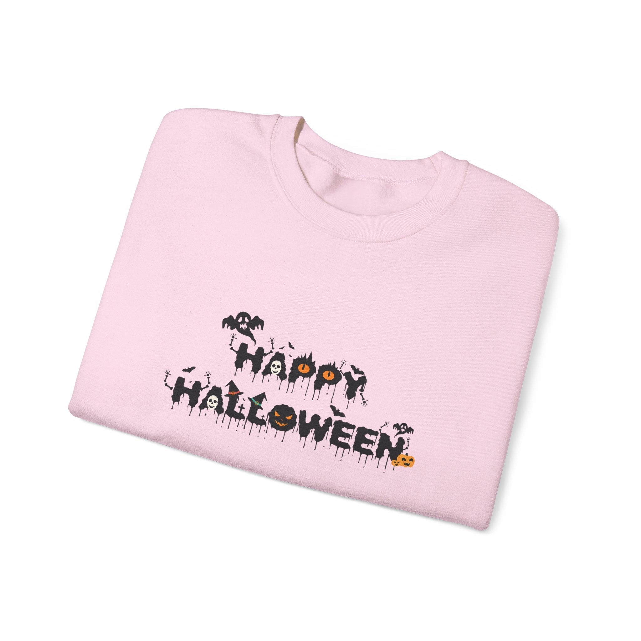 Halloween Unisex Sweatshirt, Women's Men's Crewneck Pullover, Spooky Design, Fall Sweatshirt, Autumn Apparel, Halloween Costume, Cozy - Etna Gift