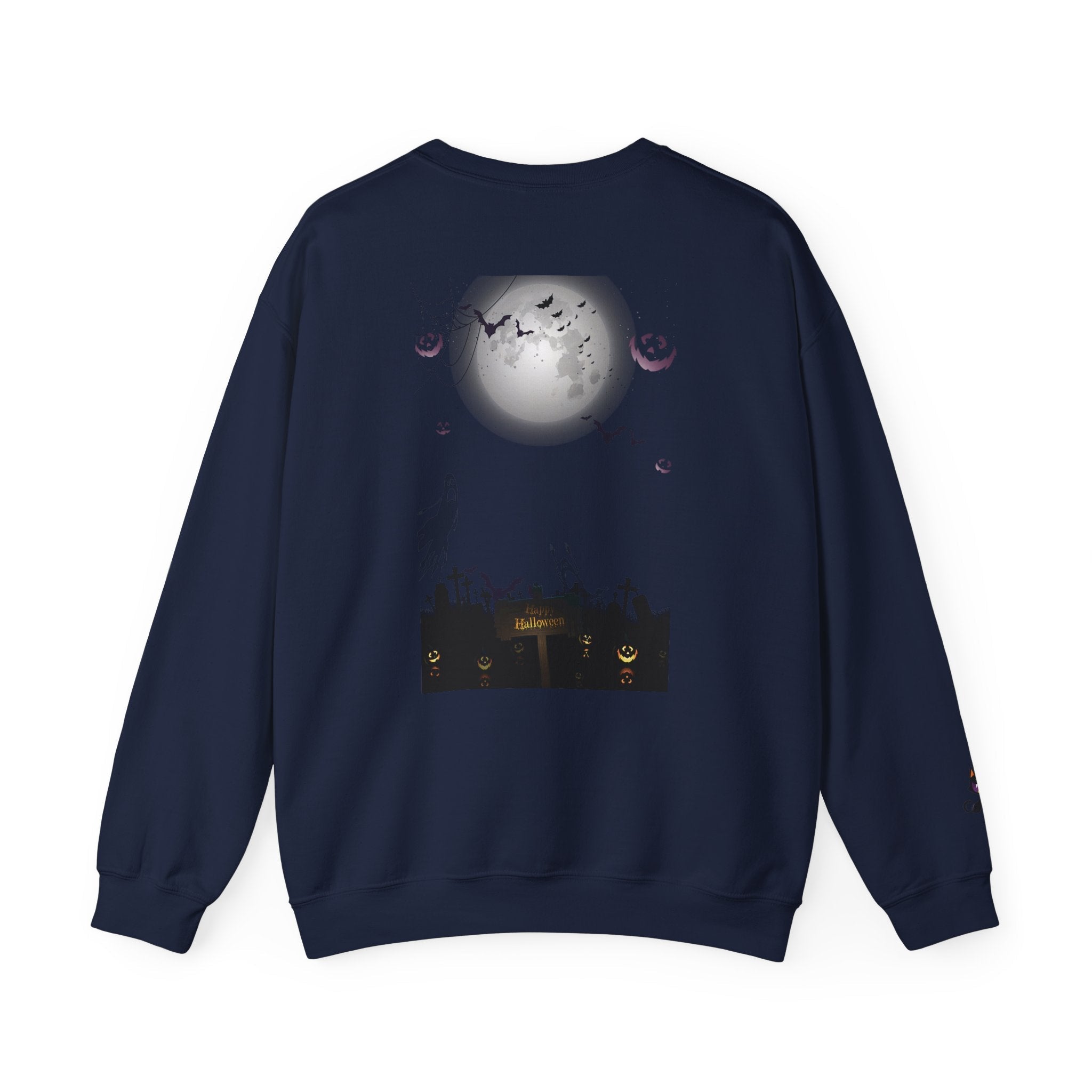 Halloween Unisex Sweatshirt, Women's Men's Crewneck Pullover, Spooky Design, Fall Sweatshirt, Autumn Apparel, Halloween Costume, Cozy - Etna Gift