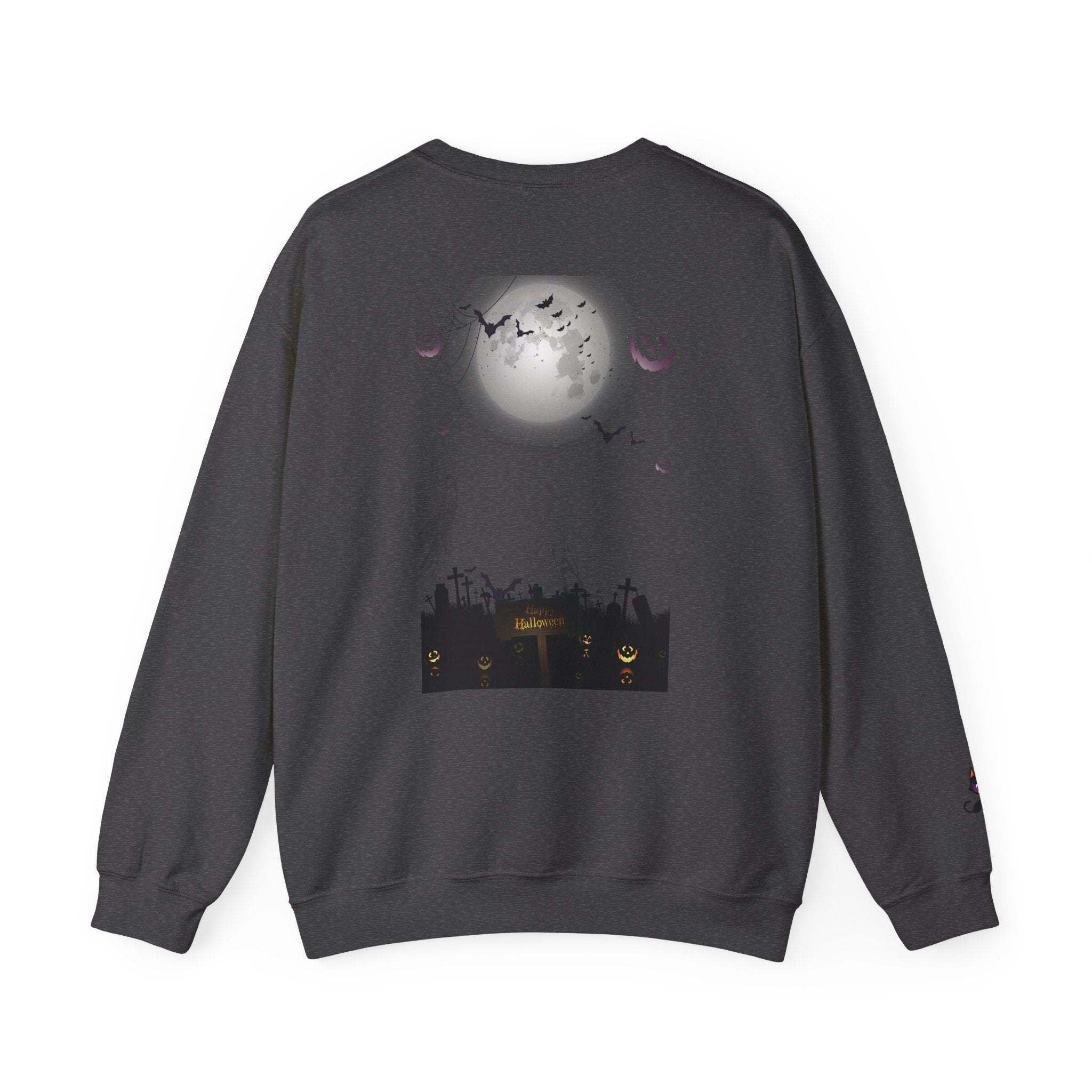 Halloween Unisex Sweatshirt, Women's Men's Crewneck Pullover, Spooky Design, Fall Sweatshirt, Autumn Apparel, Halloween Costume, Cozy - Etna Gift