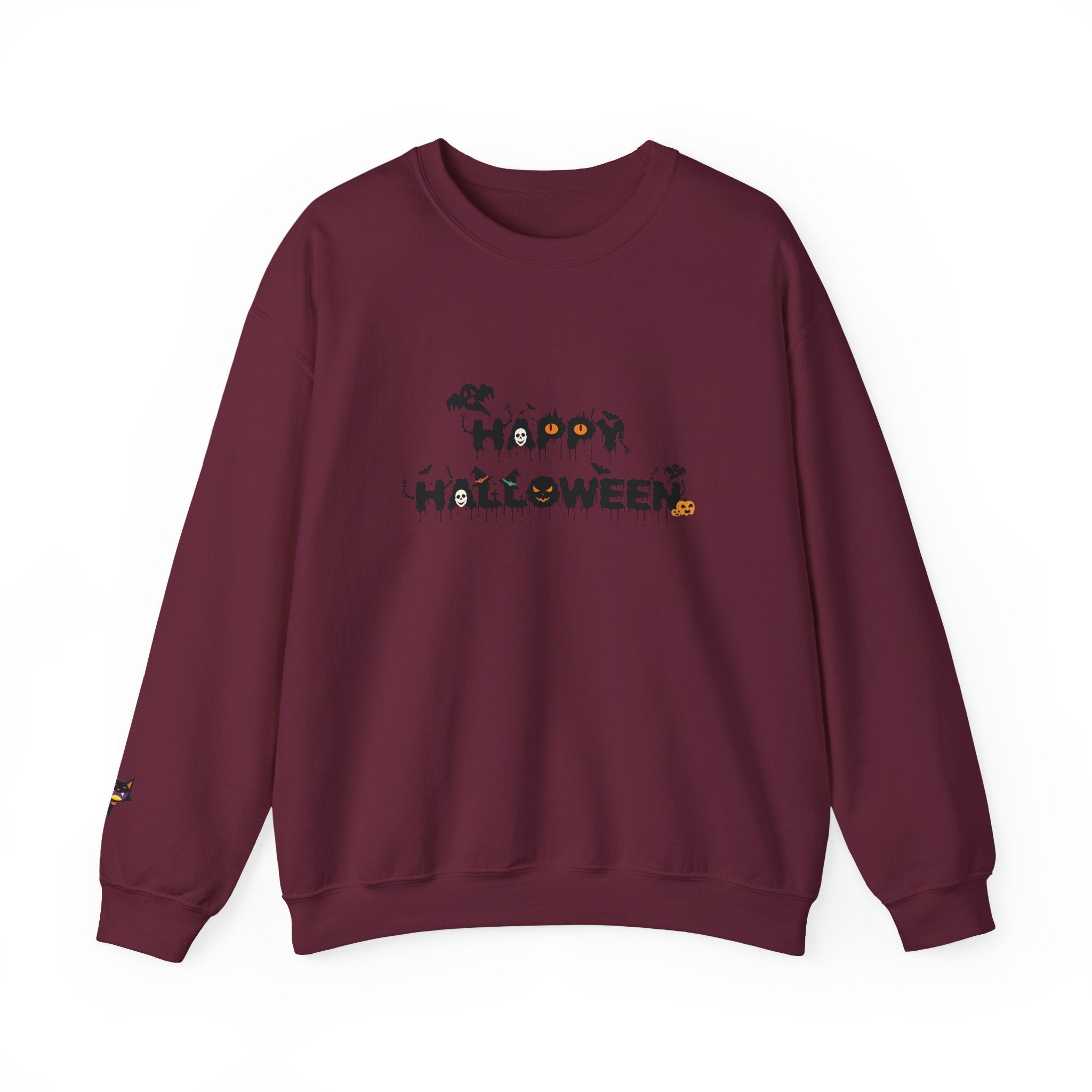 Halloween Unisex Sweatshirt, Women's Men's Crewneck Pullover, Spooky Design, Fall Sweatshirt, Autumn Apparel, Halloween Costume, Cozy - Etna Gift