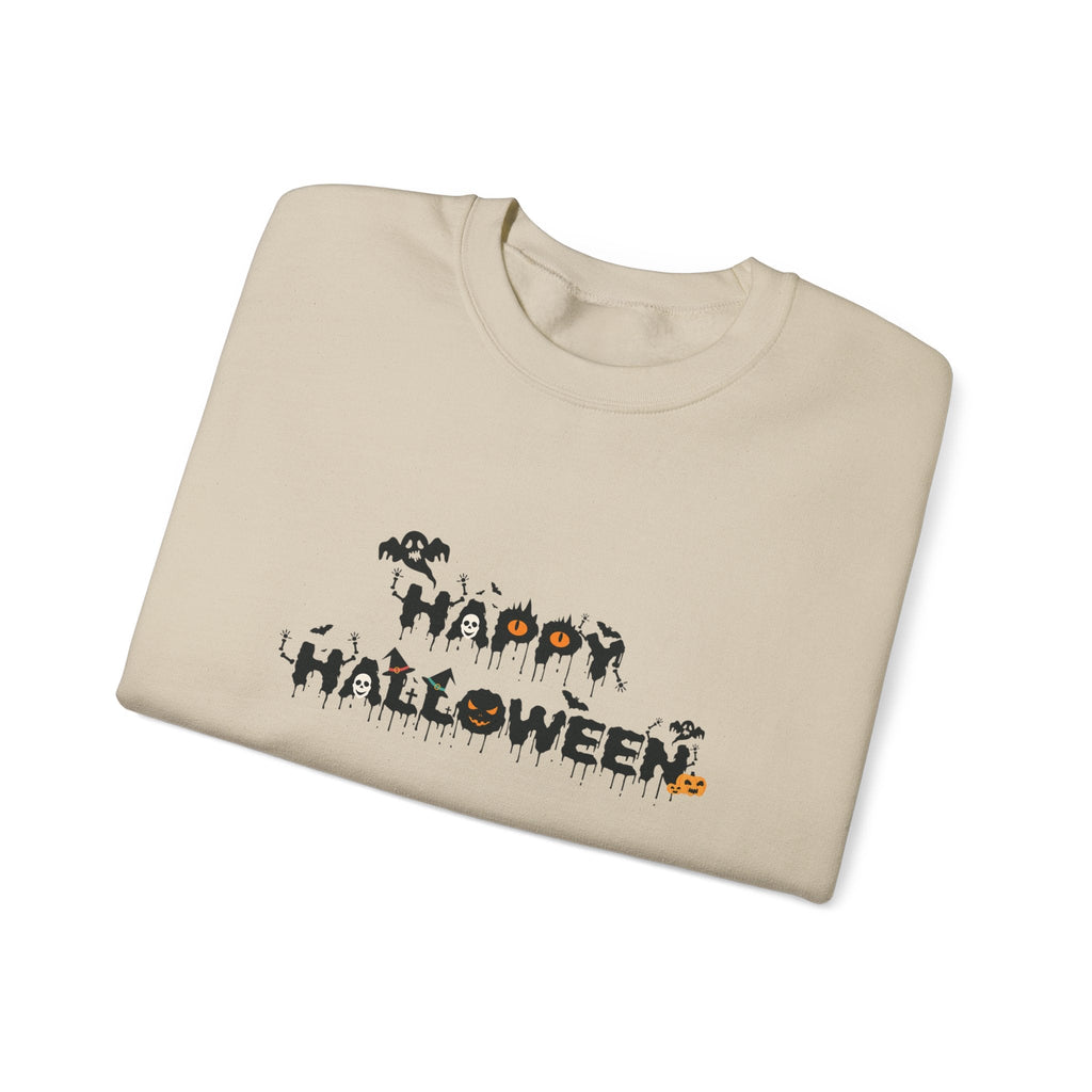 Halloween Unisex Sweatshirt, Women's Men's Crewneck Pullover, Spooky Design, Fall Sweatshirt, Autumn Apparel, Halloween Costume, Cozy - Etna Gift