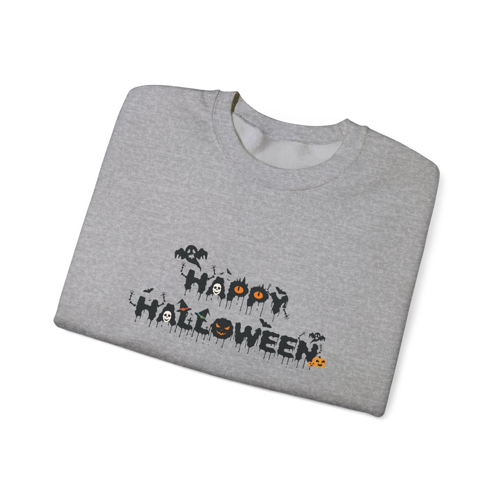 Halloween Unisex Sweatshirt, Women's Men's Crewneck Pullover, Spooky Design, Fall Sweatshirt, Autumn Apparel, Halloween Costume, Cozy - Etna Gift