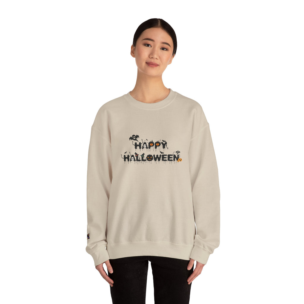 Halloween Unisex Sweatshirt, Women's Men's Crewneck Pullover, Spooky Design, Fall Sweatshirt, Autumn Apparel, Halloween Costume, Cozy - Etna Gift