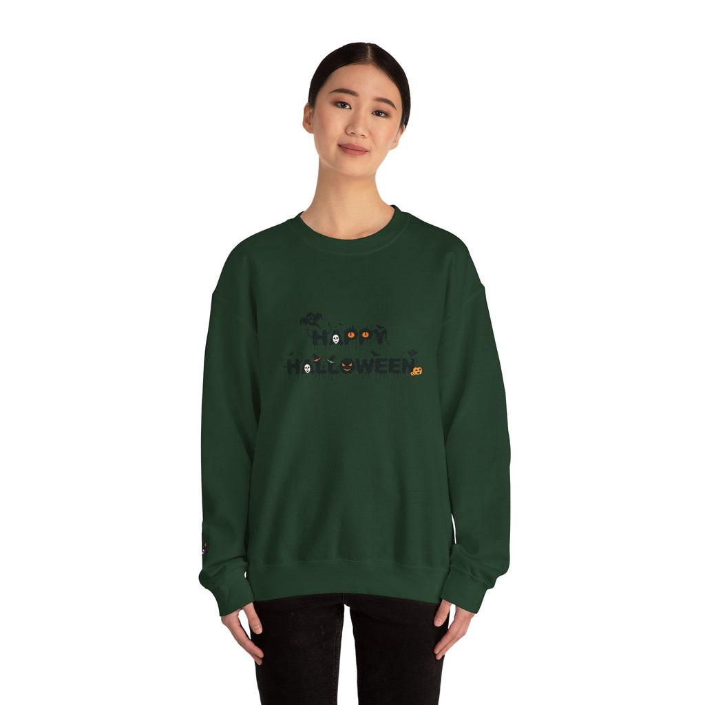 Halloween Unisex Sweatshirt, Women's Men's Crewneck Pullover, Spooky Design, Fall Sweatshirt, Autumn Apparel, Halloween Costume, Cozy - Etna Gift