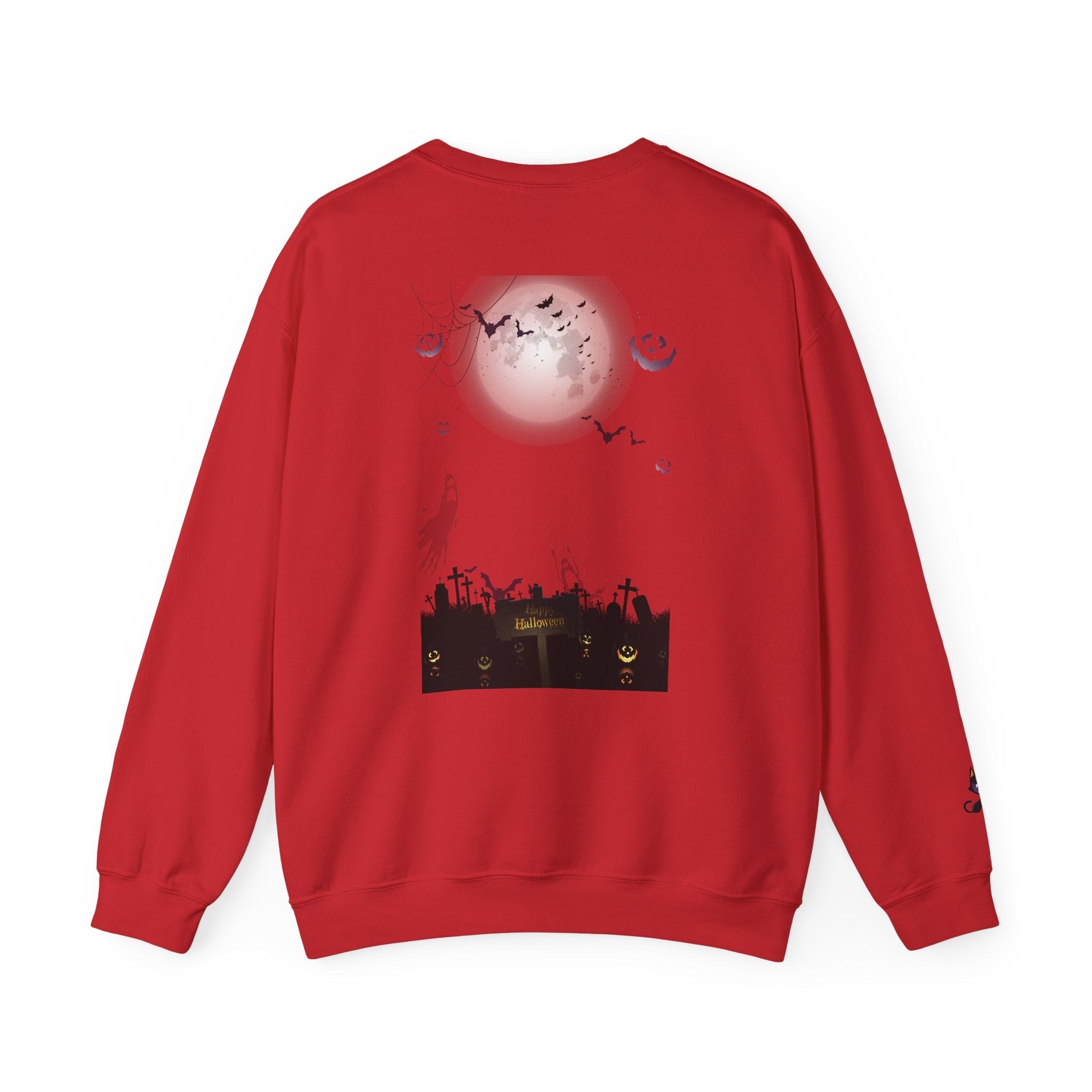 Halloween Unisex Sweatshirt, Women's Men's Crewneck Pullover, Spooky Design, Fall Sweatshirt, Autumn Apparel, Halloween Costume, Cozy - Etna Gift