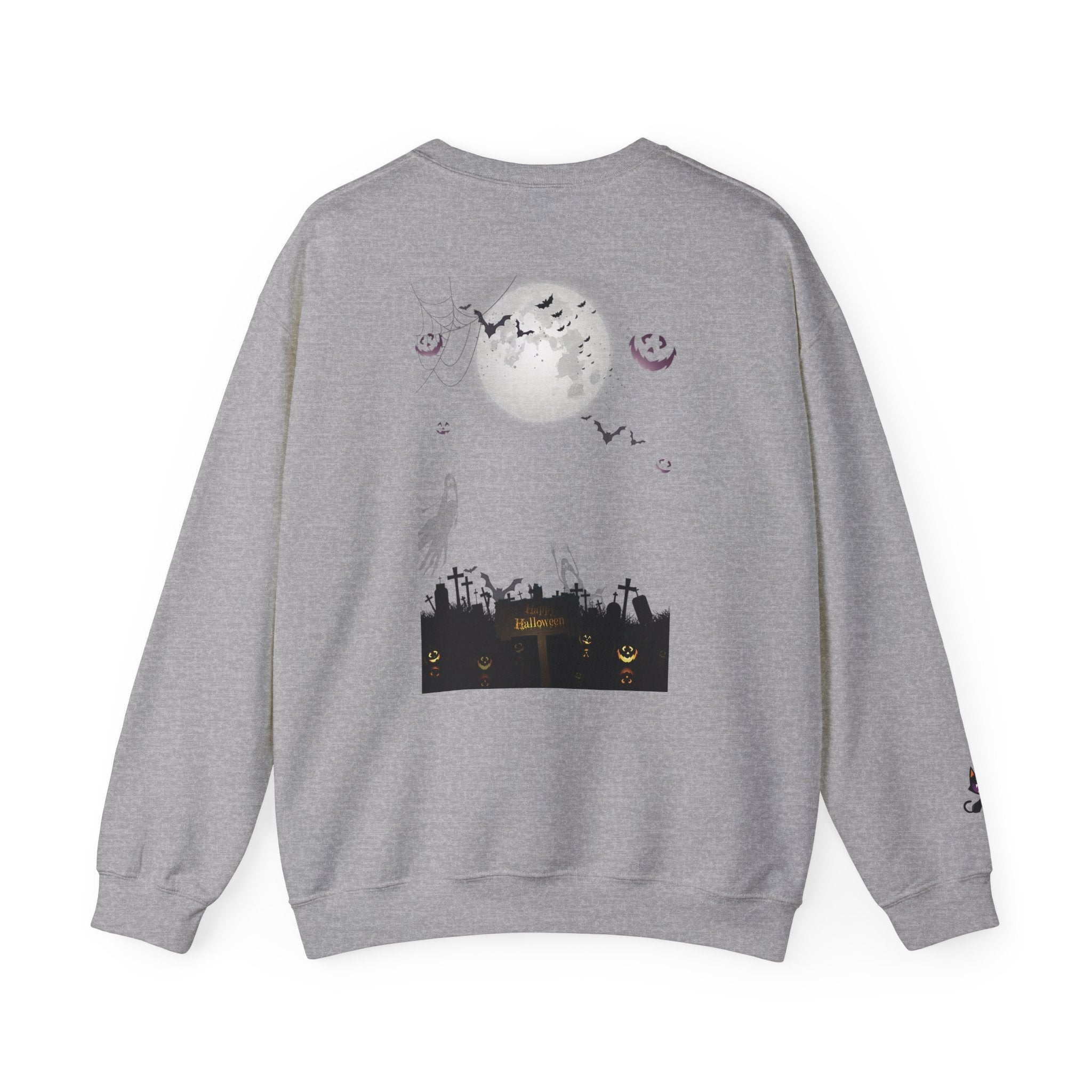 Halloween Unisex Sweatshirt, Women's Men's Crewneck Pullover, Spooky Design, Fall Sweatshirt, Autumn Apparel, Halloween Costume, Cozy - Etna Gift