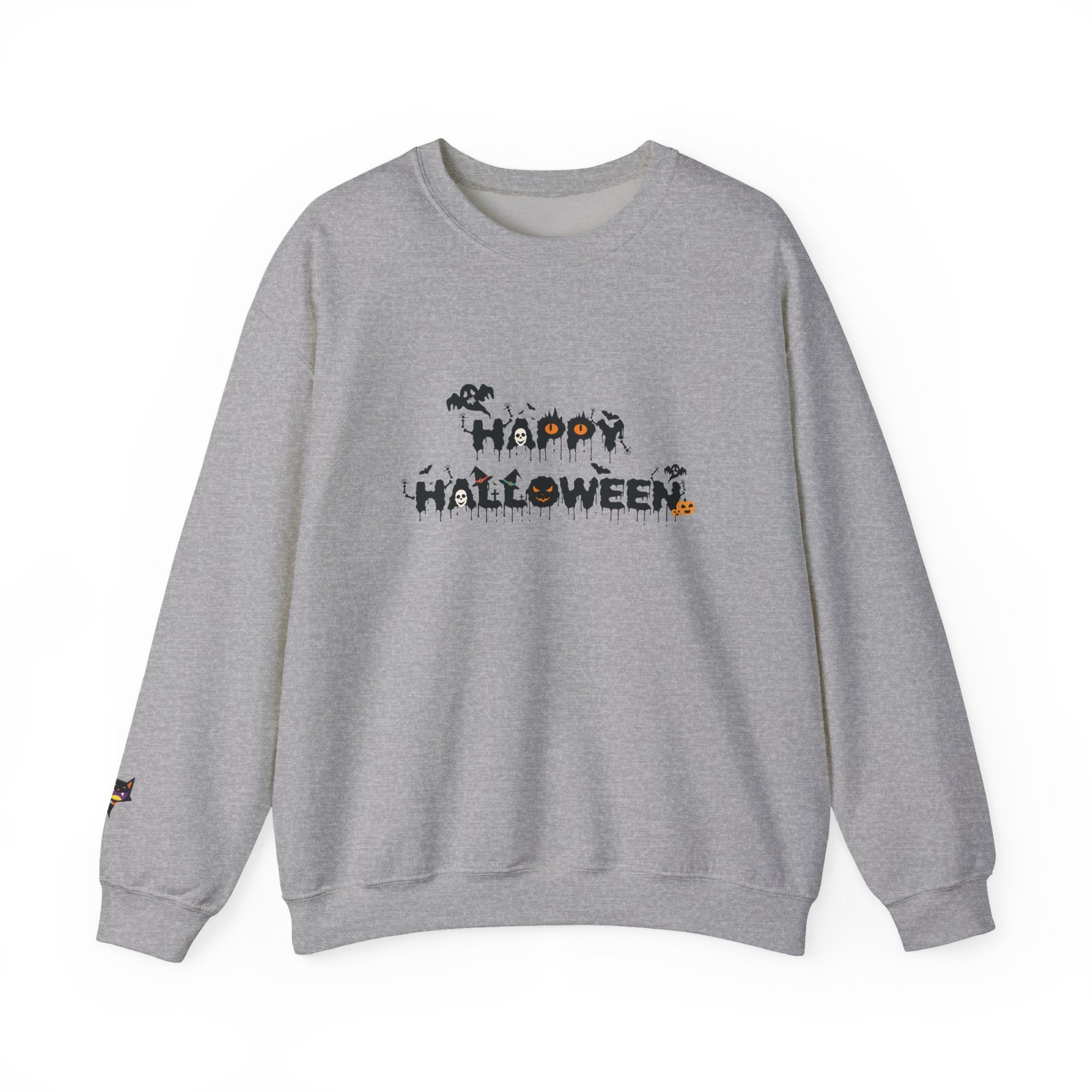 Halloween Unisex Sweatshirt, Women's Men's Crewneck Pullover, Spooky Design, Fall Sweatshirt, Autumn Apparel, Halloween Costume, Cozy - Etna Gift