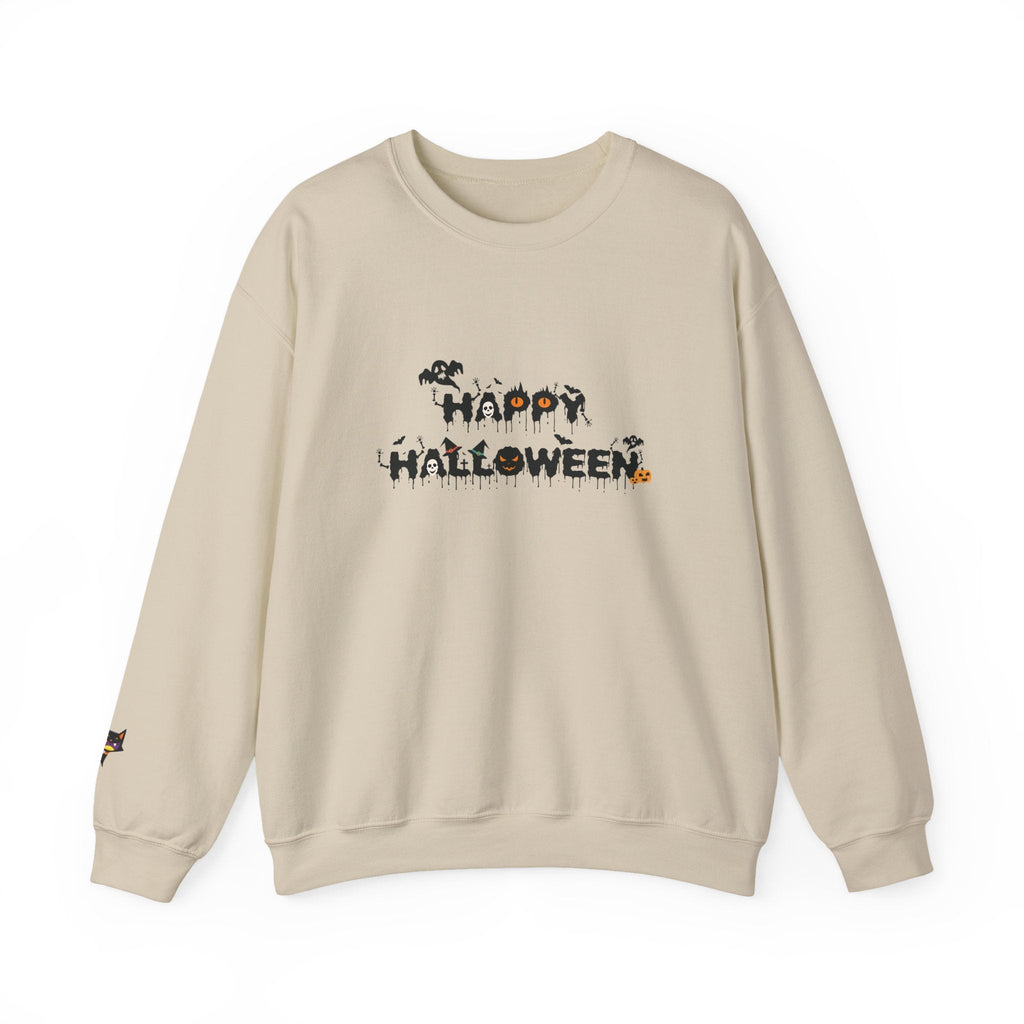 Halloween Unisex Sweatshirt, Women's Men's Crewneck Pullover, Spooky Design, Fall Sweatshirt, Autumn Apparel, Halloween Costume, Cozy - Etna Gift