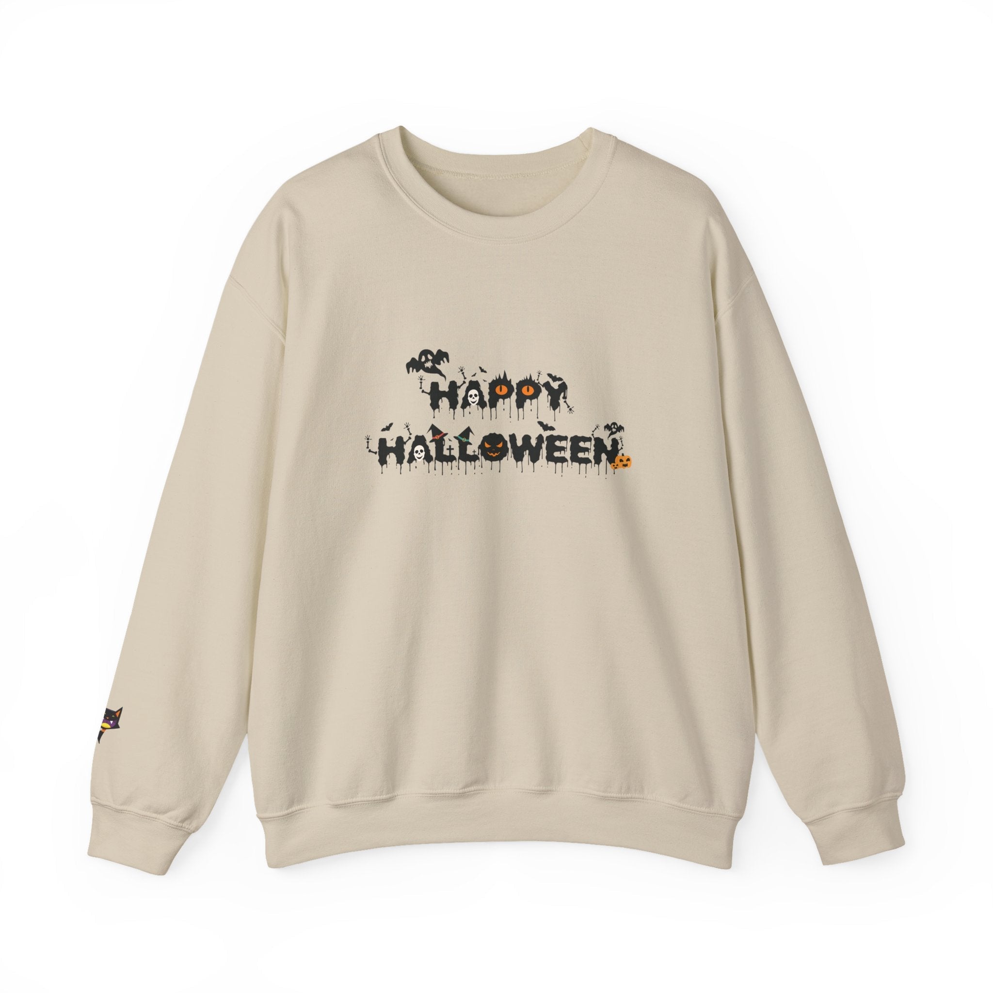Halloween Unisex Sweatshirt, Women's Men's Crewneck Pullover, Spooky Design, Fall Sweatshirt, Autumn Apparel, Halloween Costume, Cozy - Etna Gift