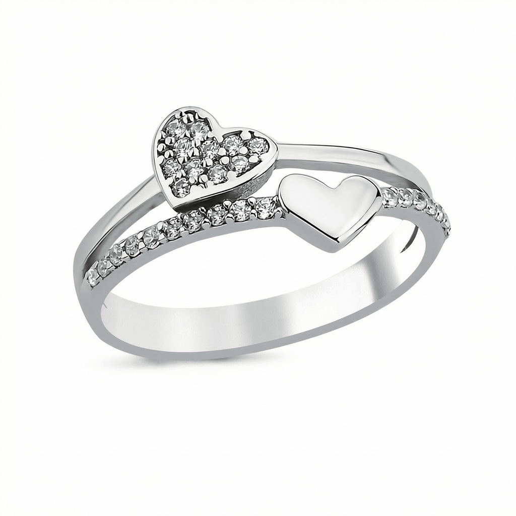 Heart ring 925 sterling silver women's ring - Etna Gift