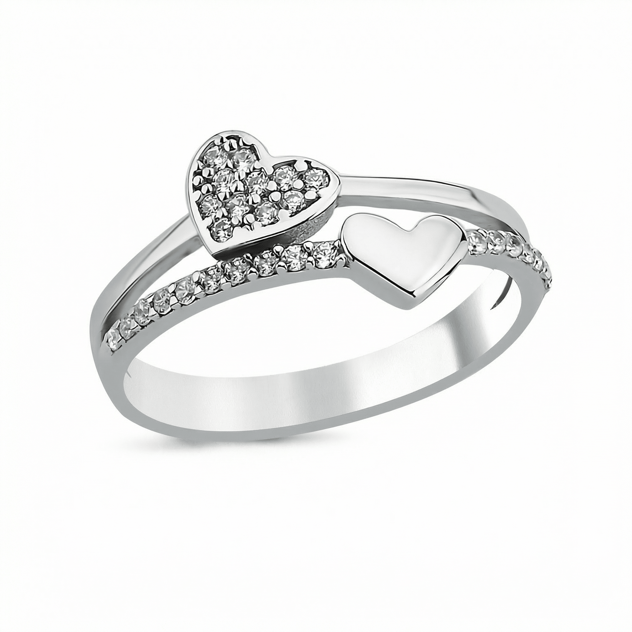 Heart ring 925 sterling silver women's ring - Etna Gift