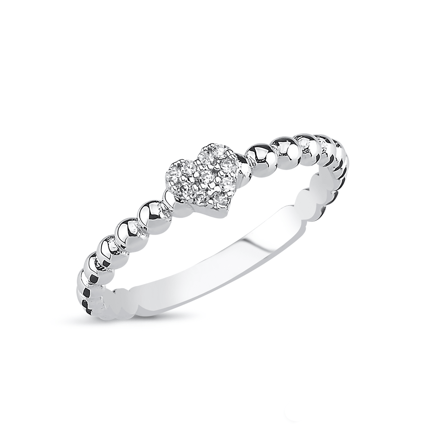 Heart ring 925 sterling silver women's ring - Etna Gift