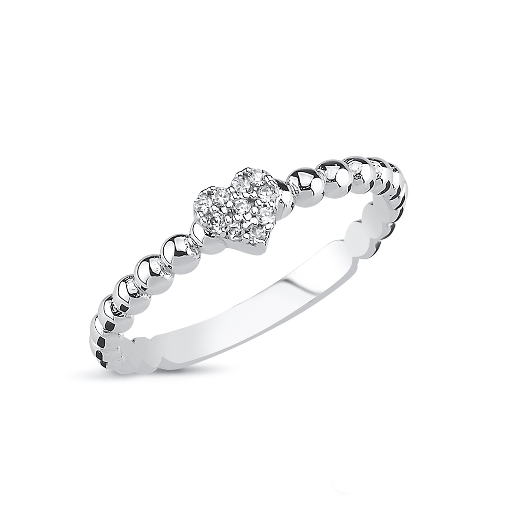 Heart ring 925 sterling silver women's ring - Etna Gift