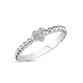 Heart ring 925 sterling silver women's ring - Etna Gift