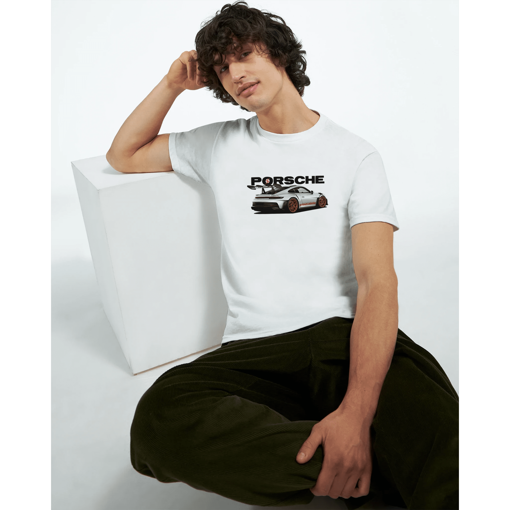 Heavyweight Unisex Crewneck T-shirt | Gildan® 5000 White - Etna Gift