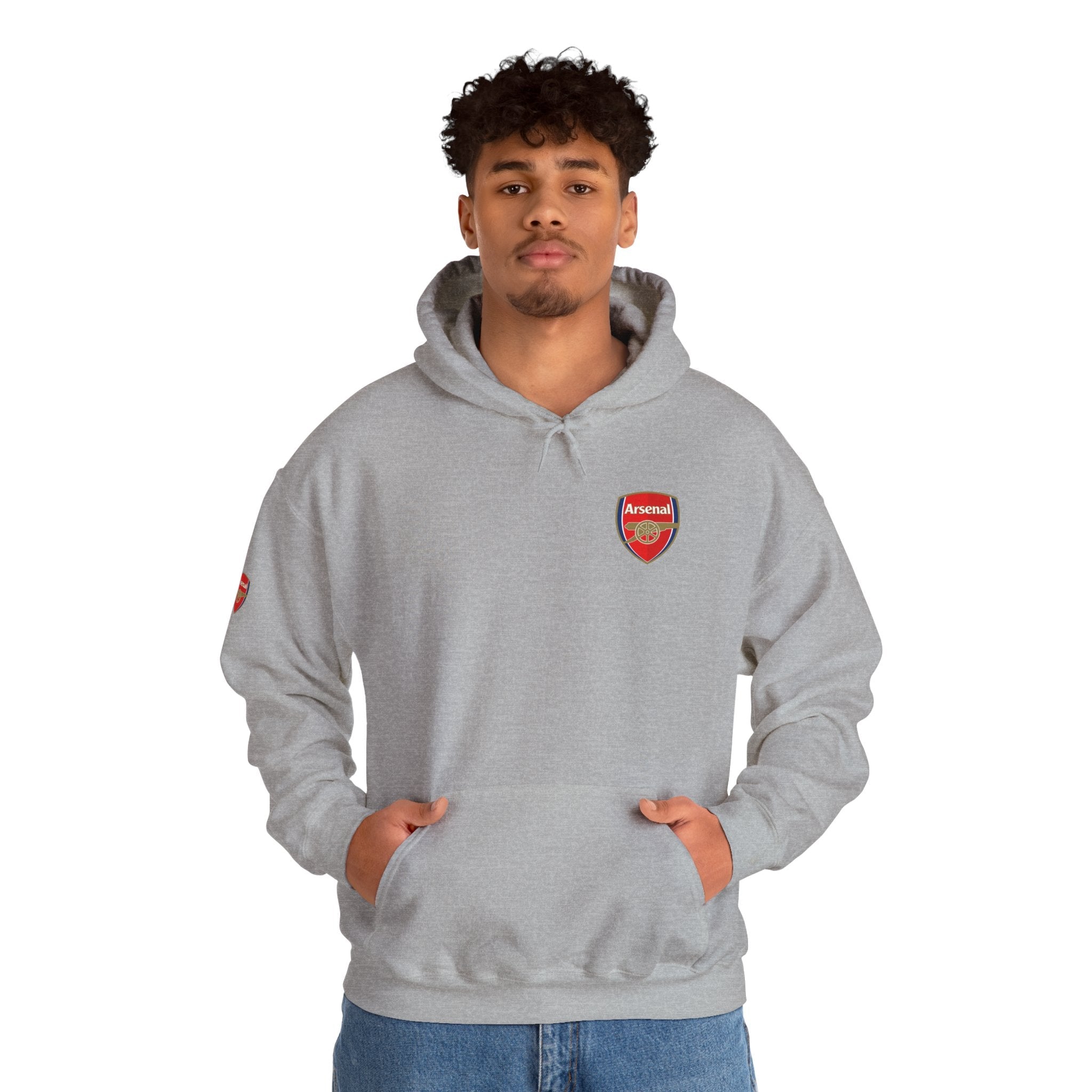 Hoodie Arsenal FC Crest & Back Text Pullover - Etna Gift