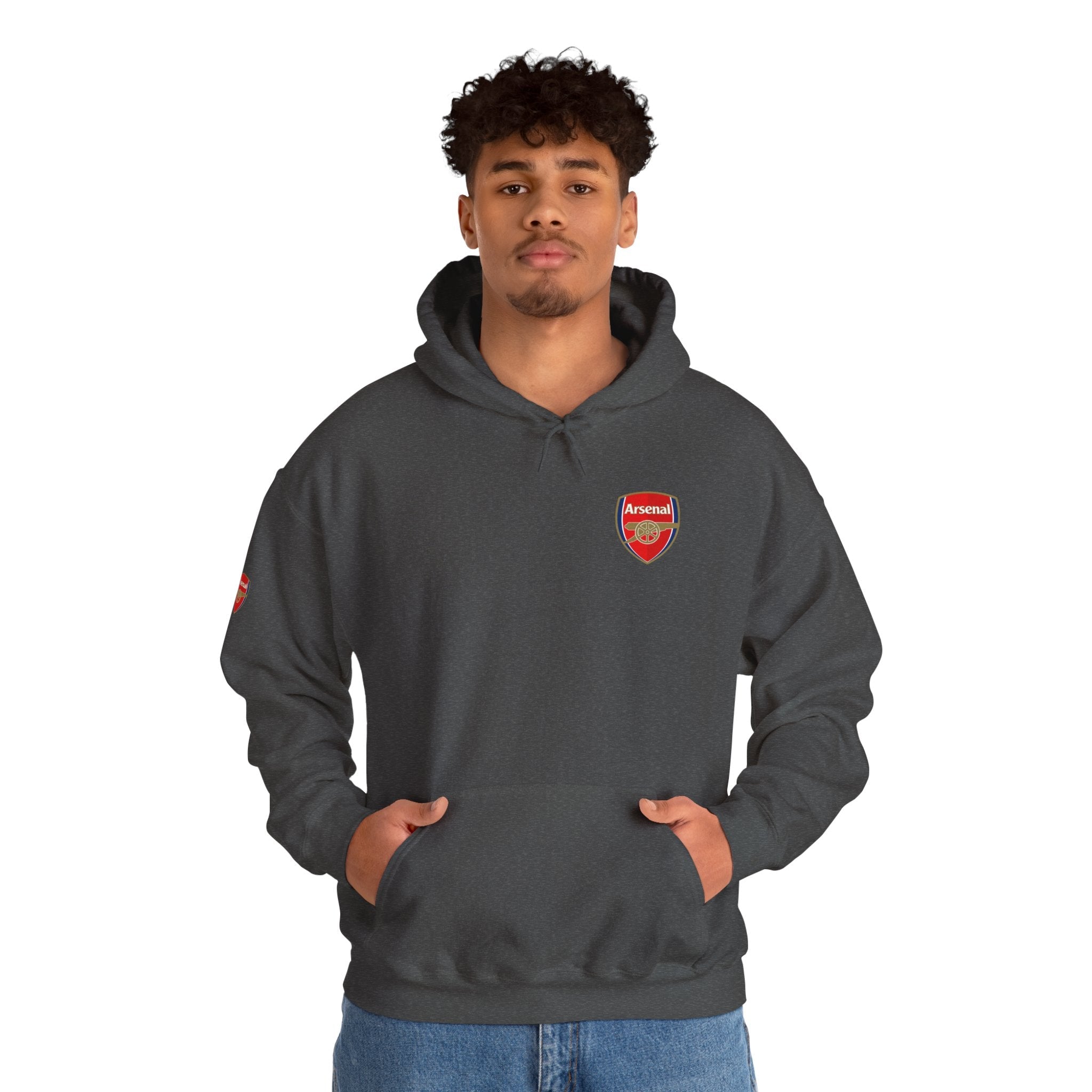 Hoodie Arsenal FC Crest & Back Text Pullover - Etna Gift