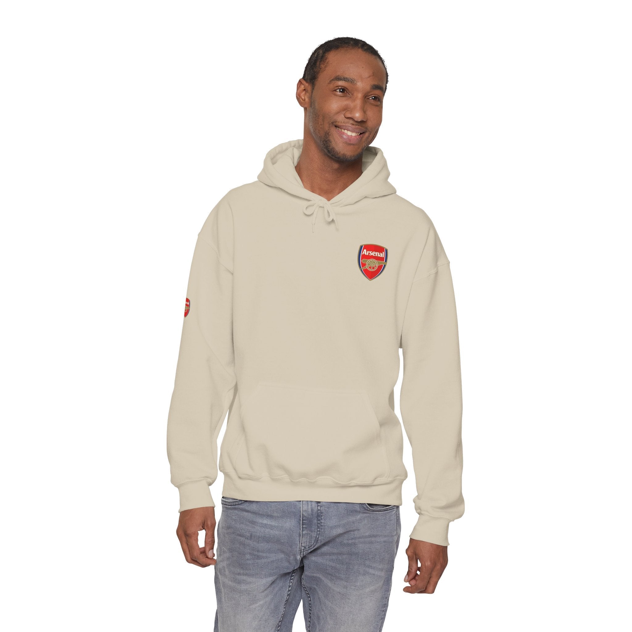 Hoodie Arsenal FC Crest & Back Text Pullover - Etna Gift