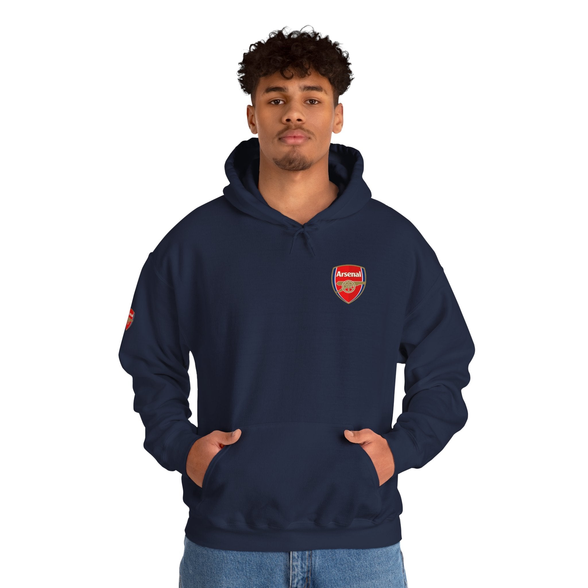 Hoodie Arsenal FC Crest & Back Text Pullover - Etna Gift