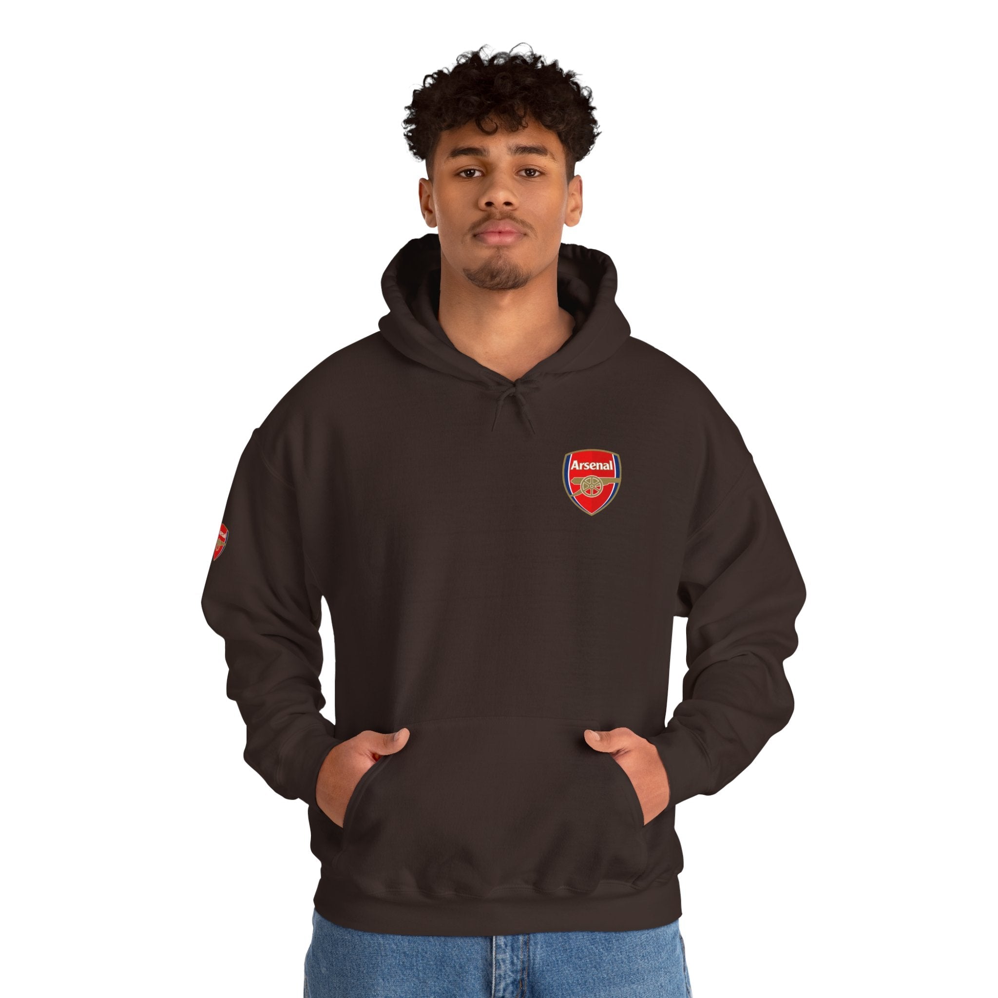 Hoodie Arsenal FC Crest & Back Text Pullover - Etna Gift