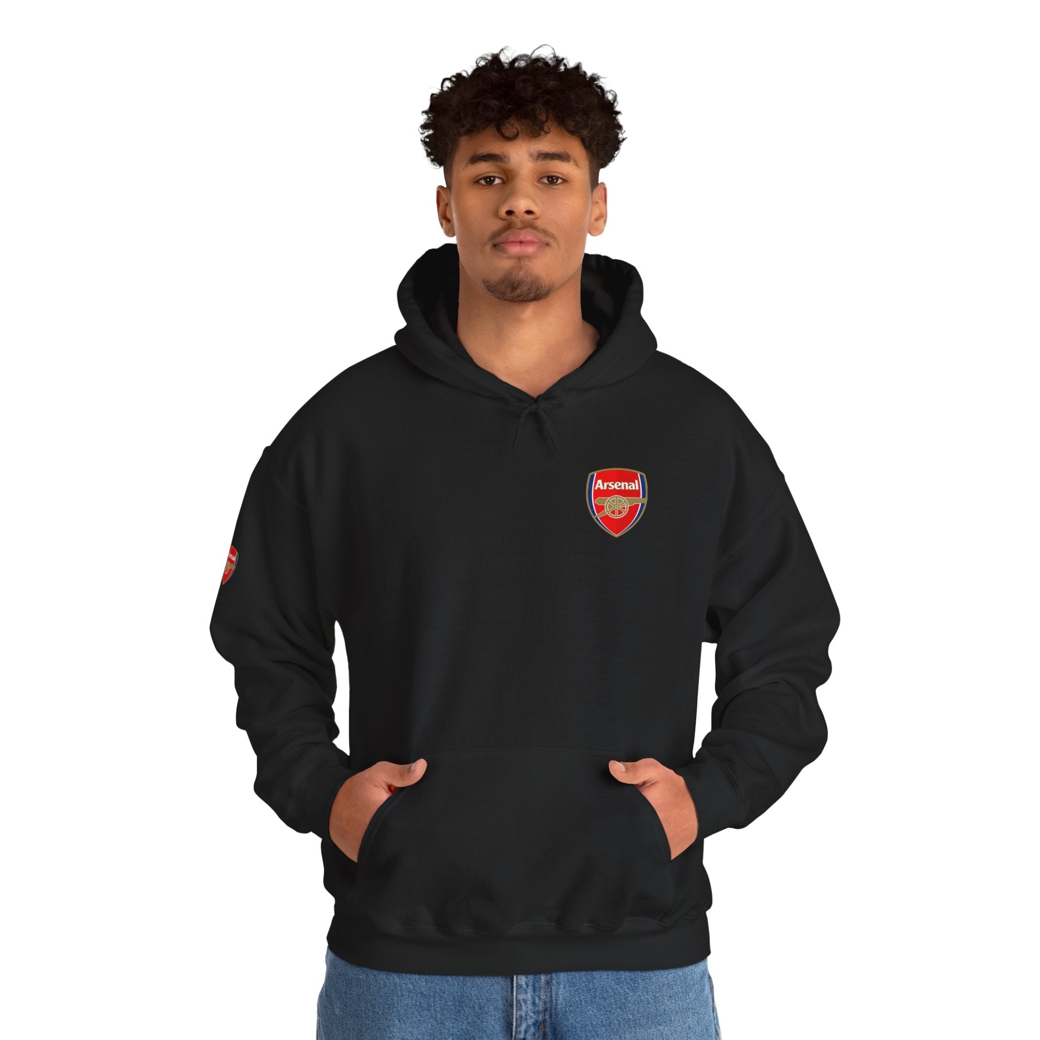 Hoodie Arsenal FC Crest & Back Text Pullover - Etna Gift