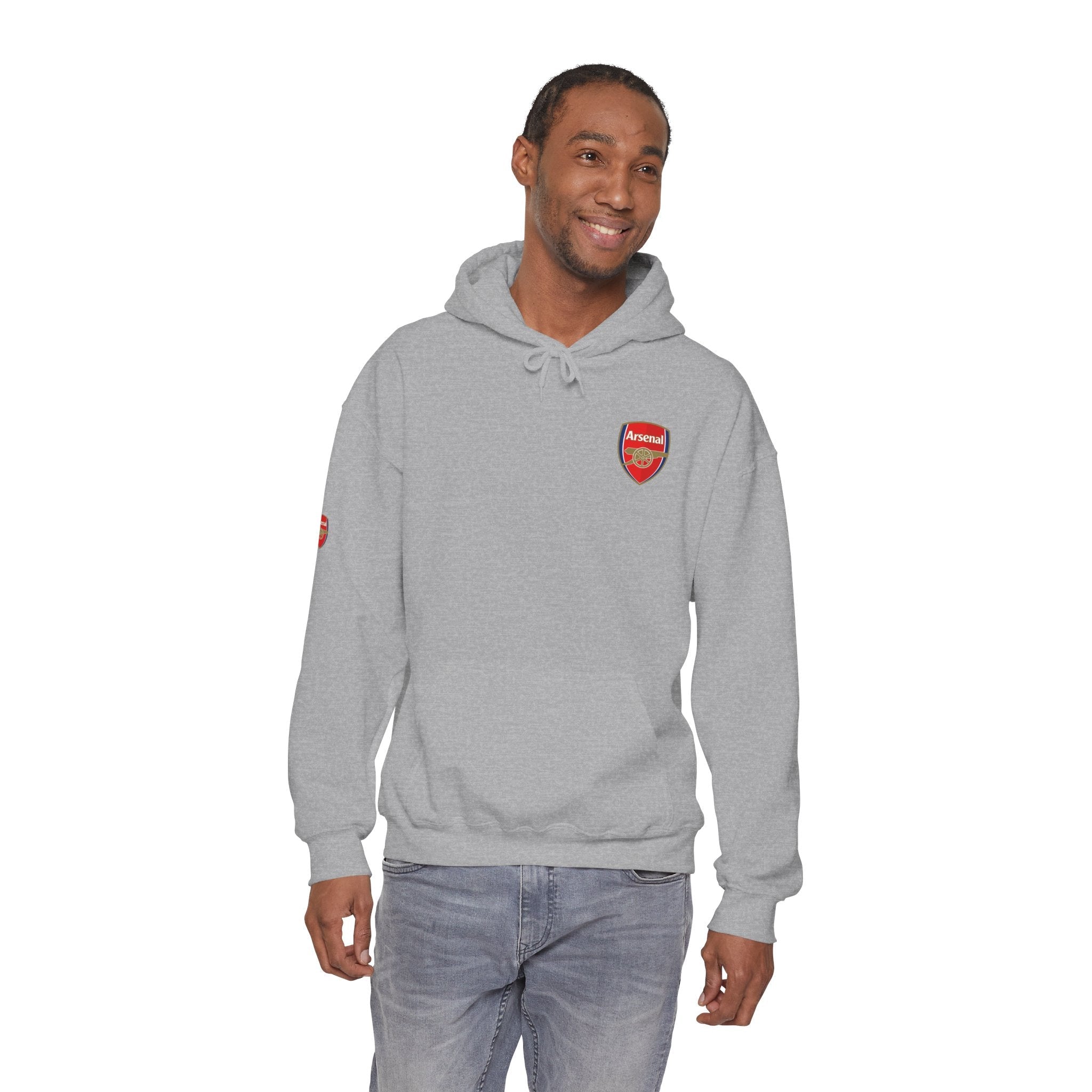 Hoodie Arsenal FC Crest & Back Text Pullover - Etna Gift