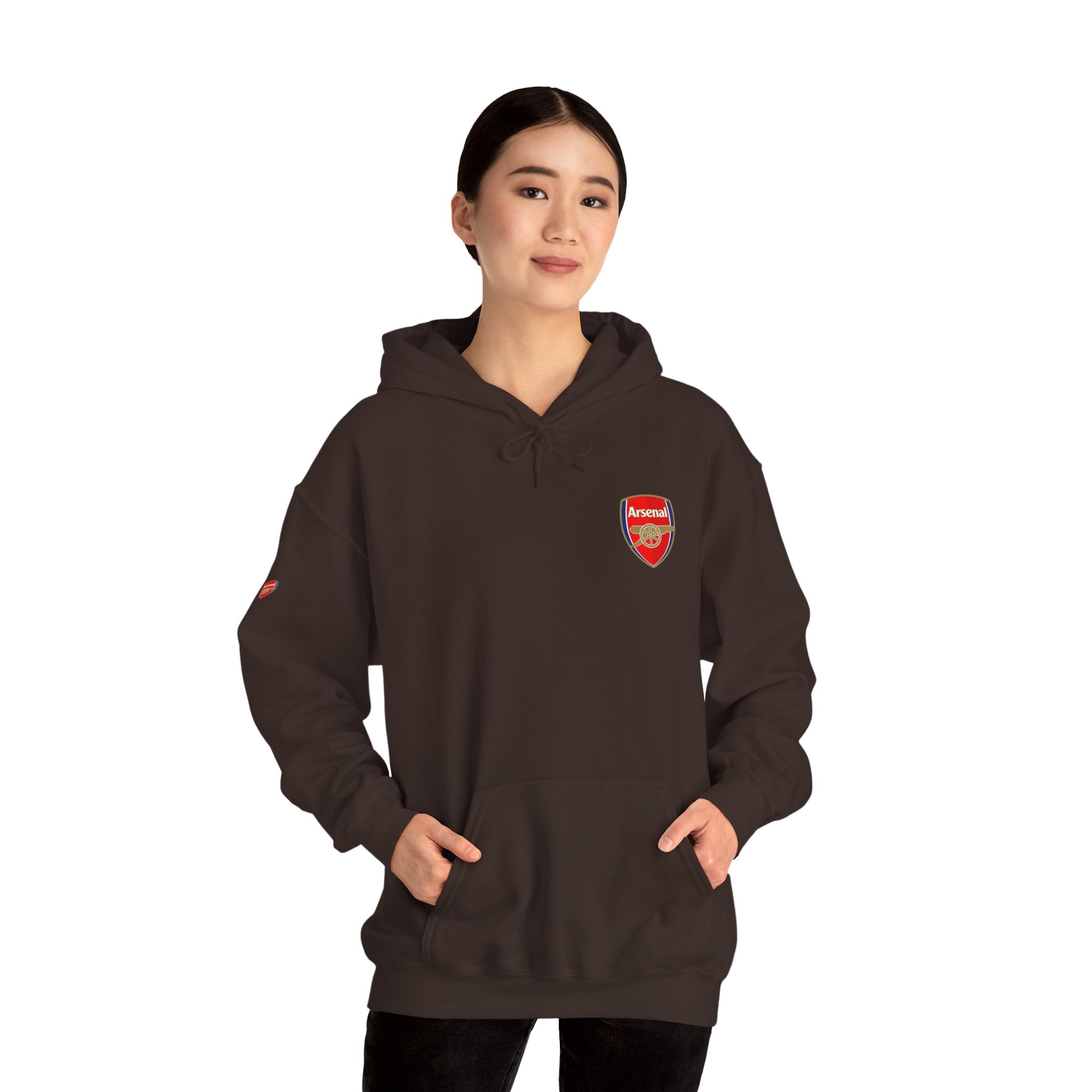 Hoodie Arsenal FC Crest & Back Text Pullover - Etna Gift