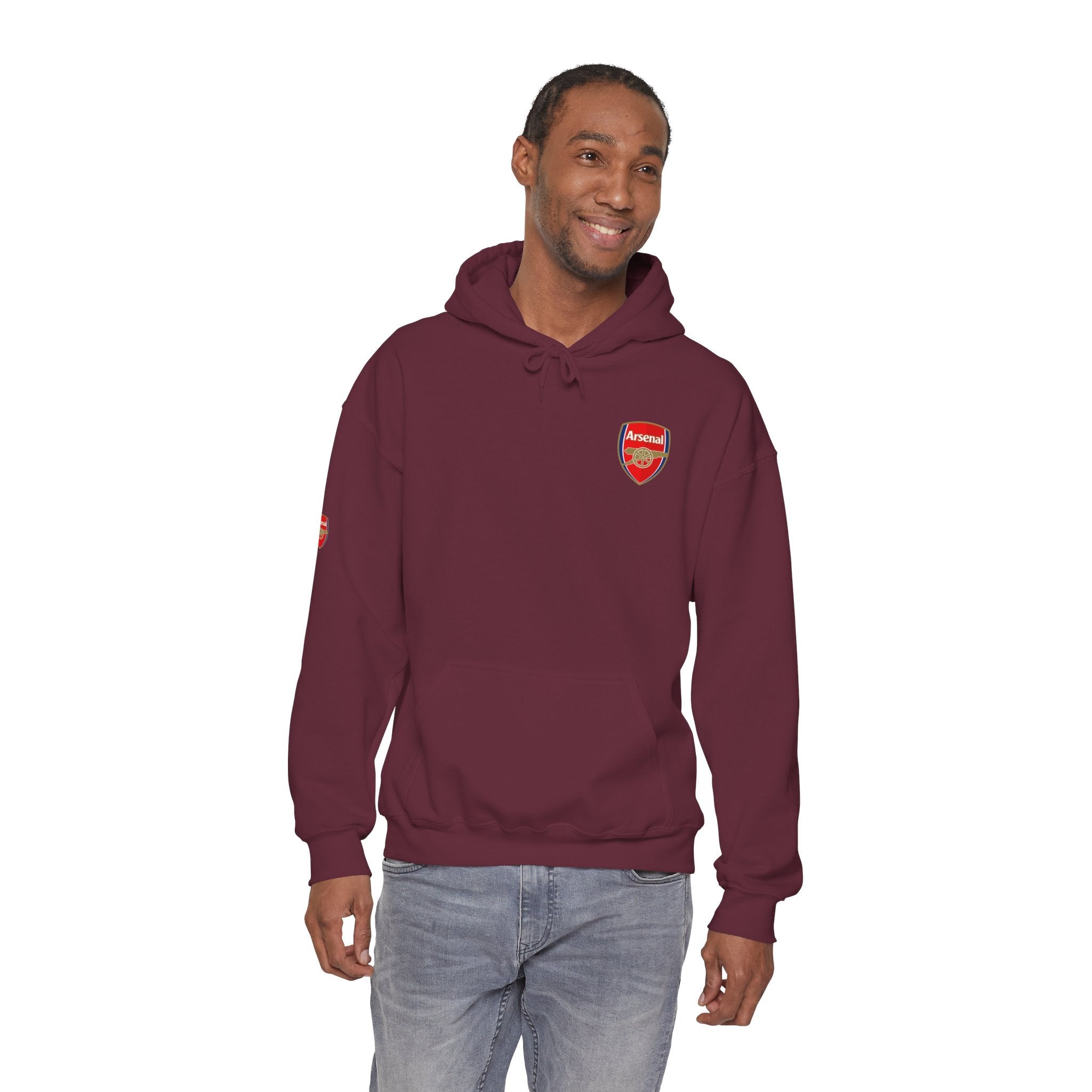 Hoodie Arsenal FC Crest & Back Text Pullover - Etna Gift