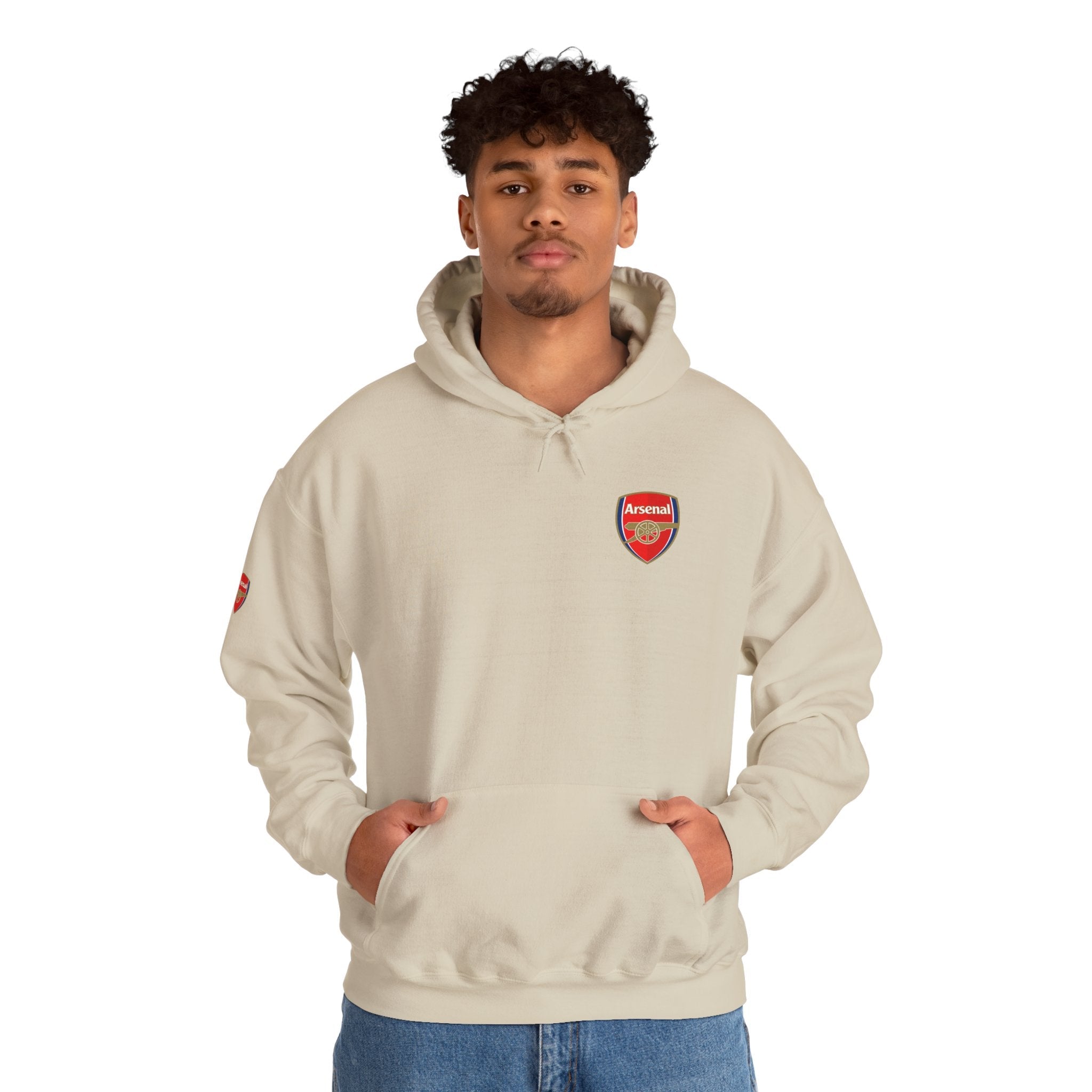 Hoodie Arsenal FC Crest & Back Text Pullover - Etna Gift