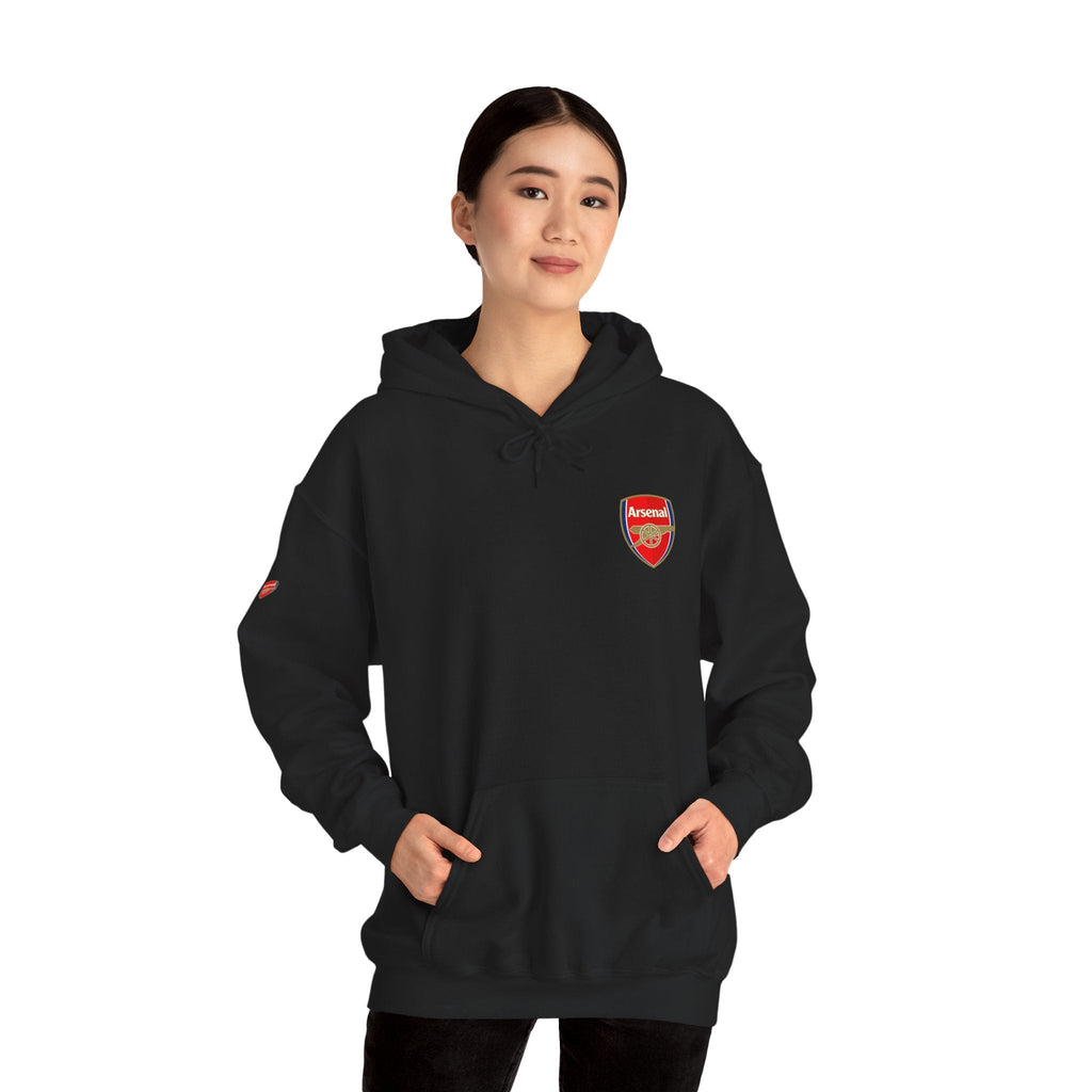 Hoodie Arsenal FC Crest & Back Text Pullover - Etna Gift