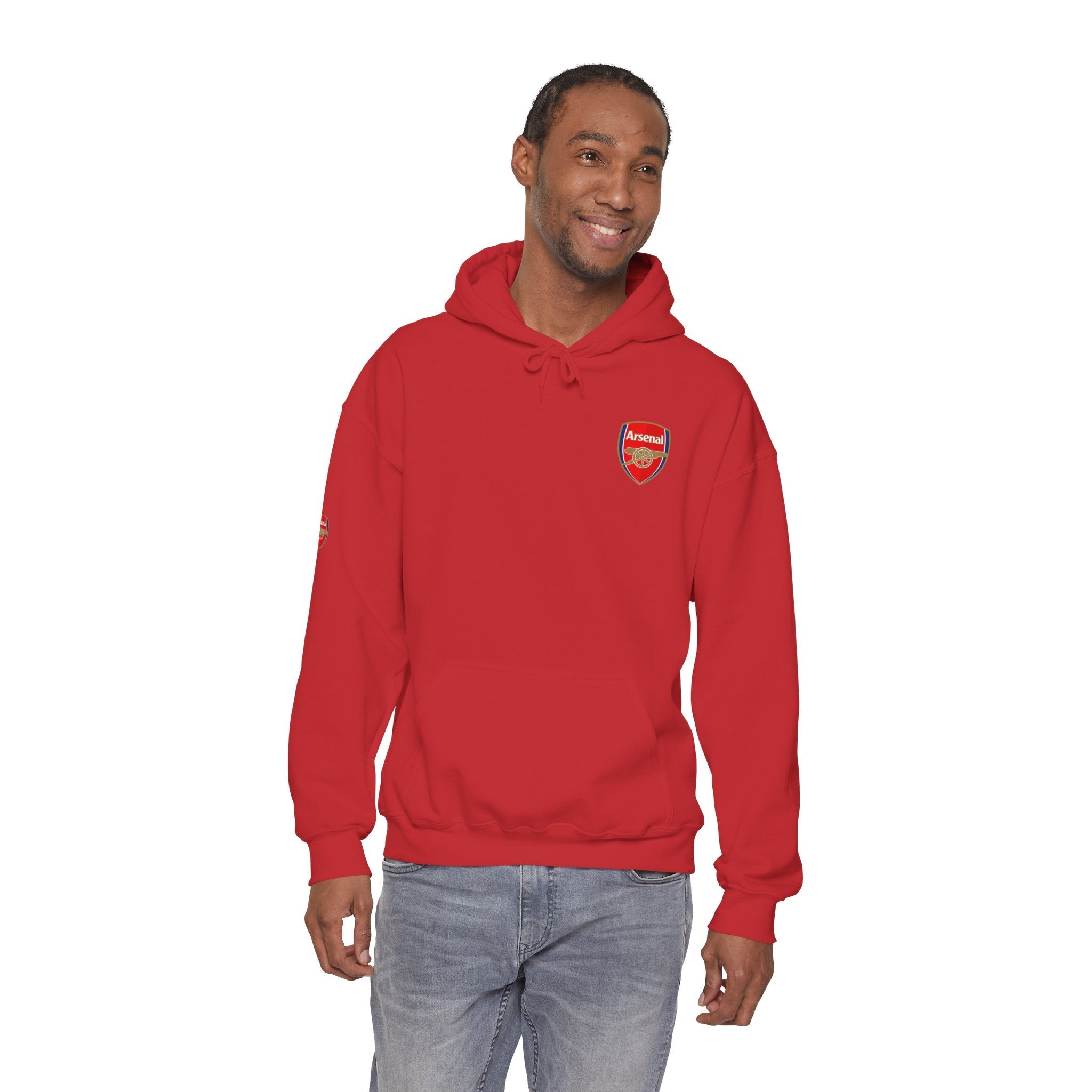 Hoodie Arsenal FC Crest & Back Text Pullover - Etna Gift