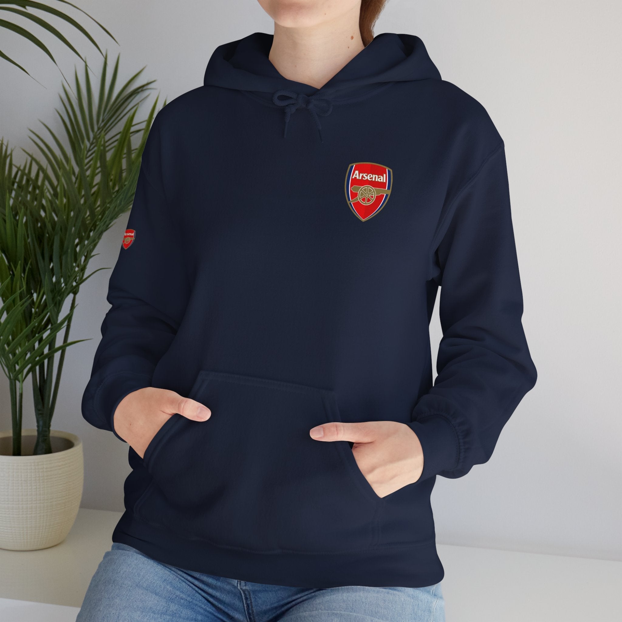 Hoodie Arsenal FC Crest & Back Text Pullover - Etna Gift