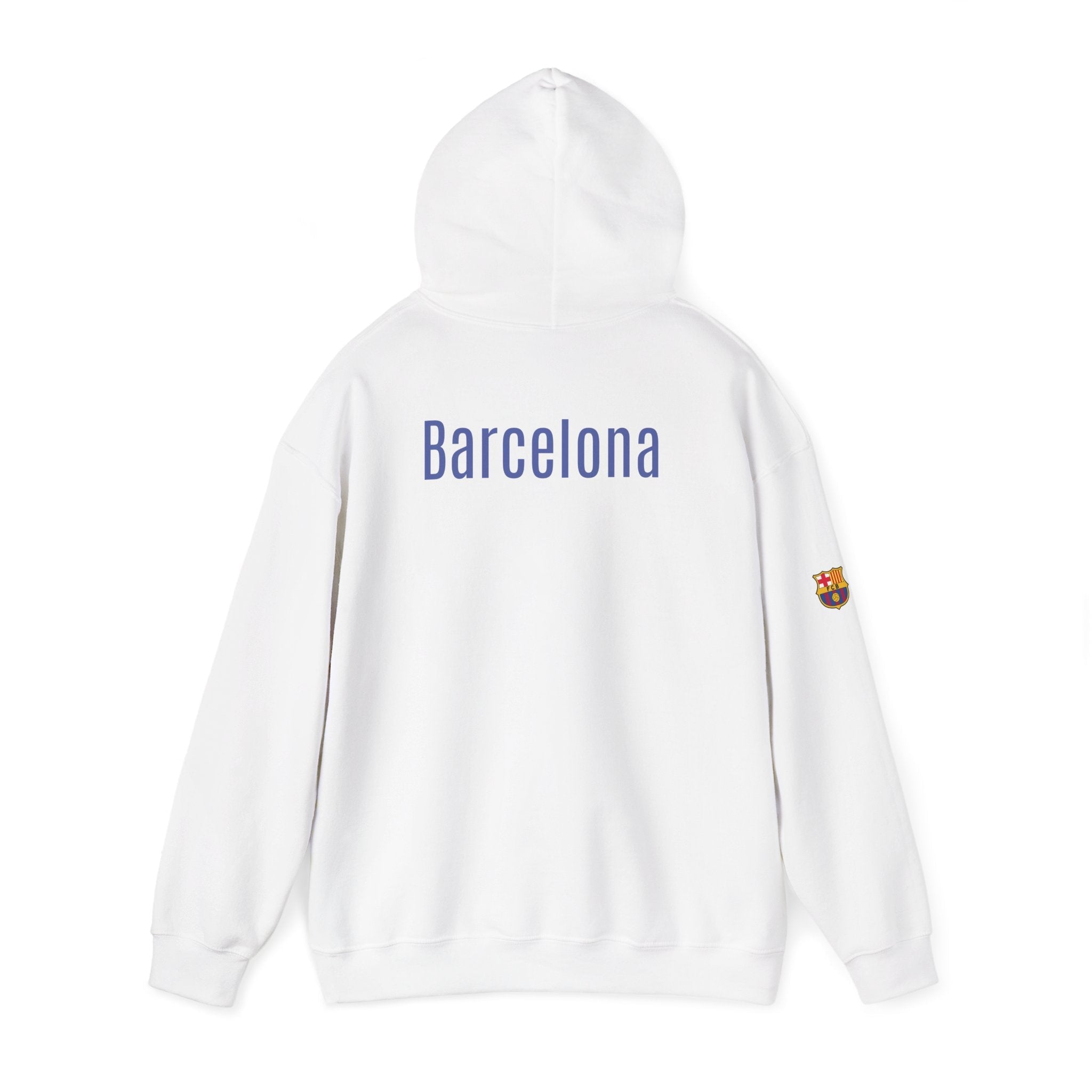 Hoodie Barcelona Crest Hoodie with Small Badge - Etna Gift