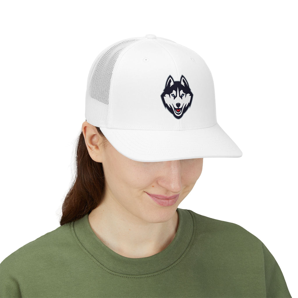 Husky Logo Trucker Cap — Embroidered Snapback Hat - Etna Gift